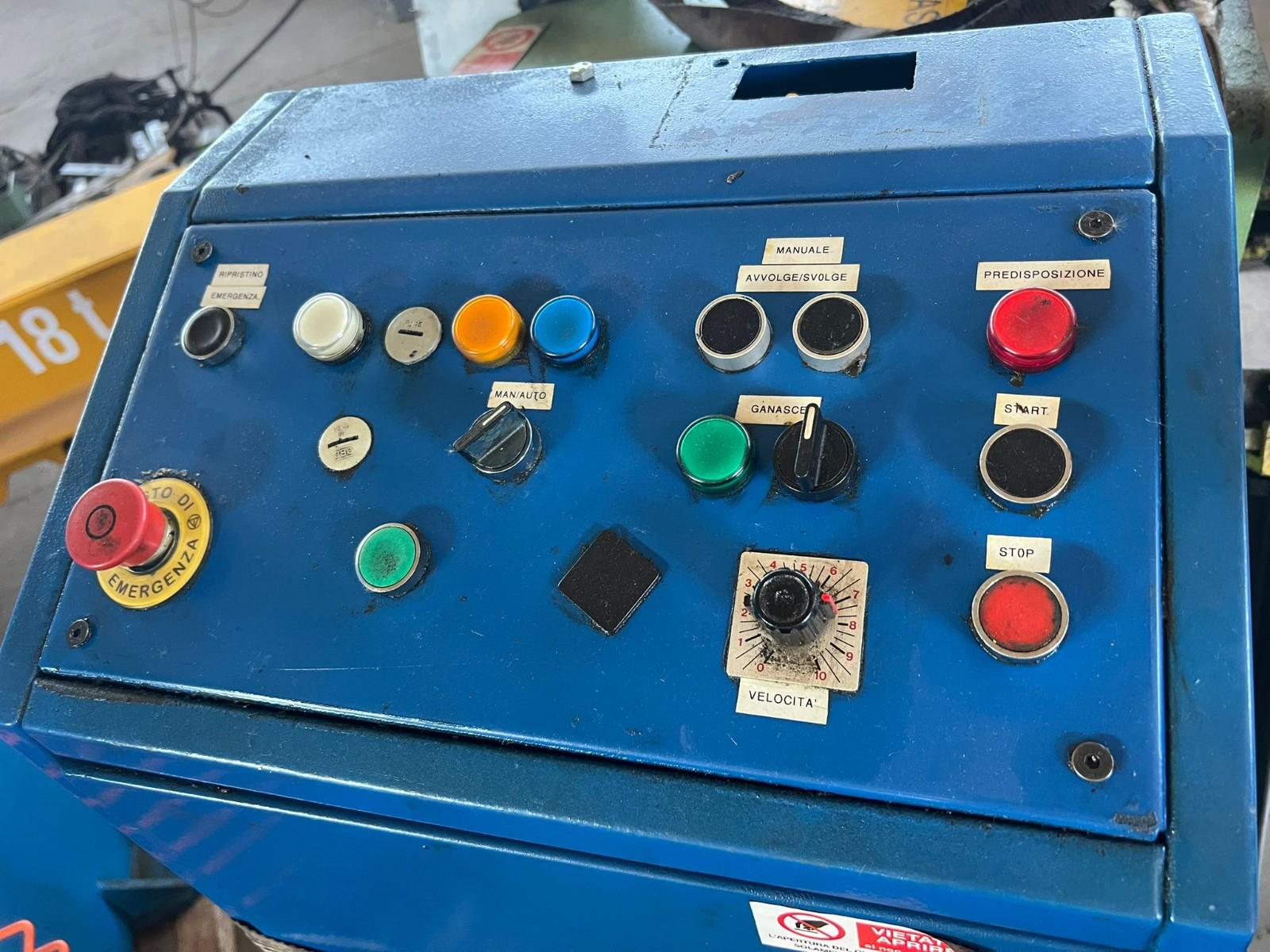aspo motorizzato svolgitore portata 15 q.li