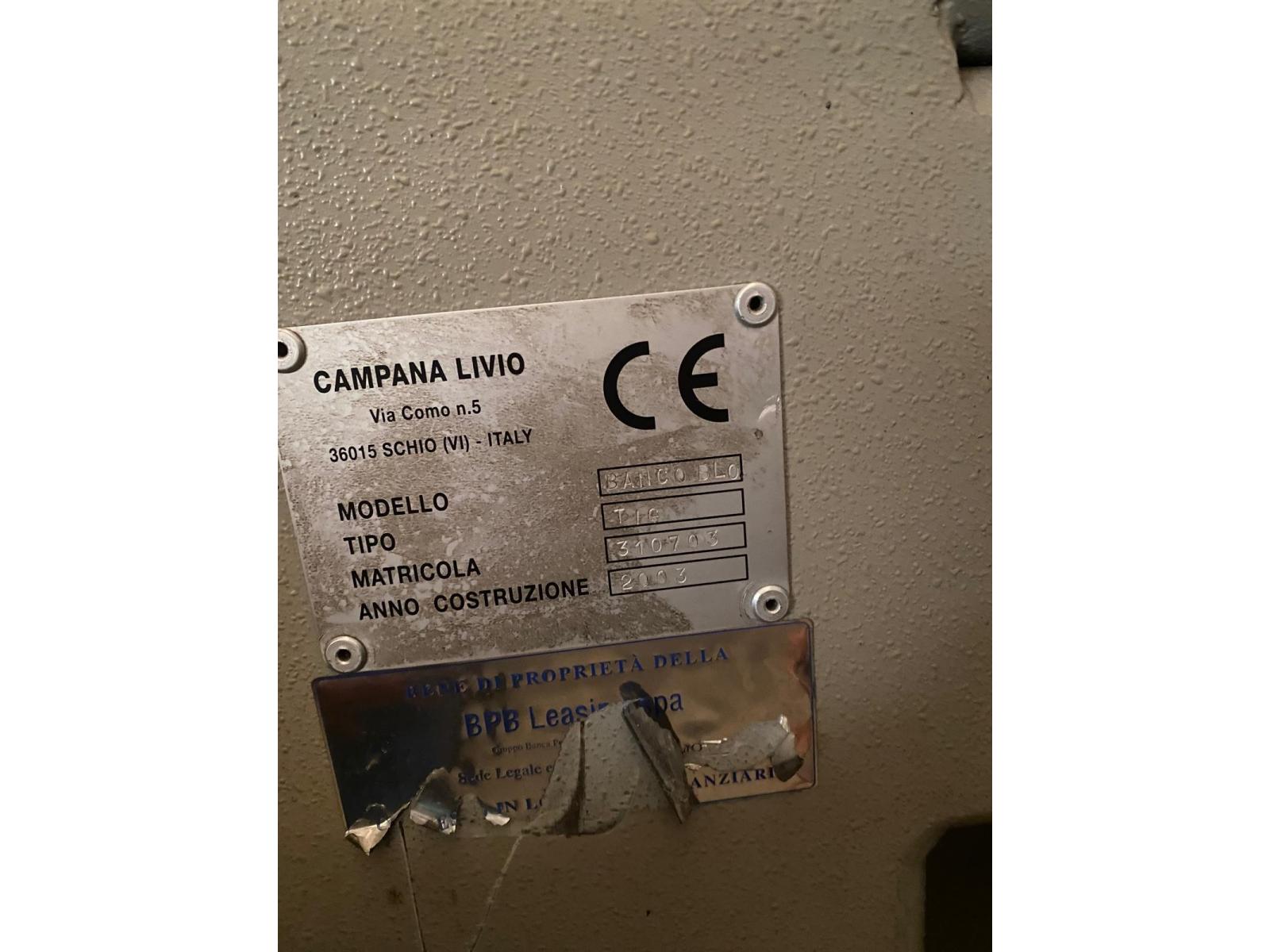 BANCO DI GIUNZIONE BLO TIG