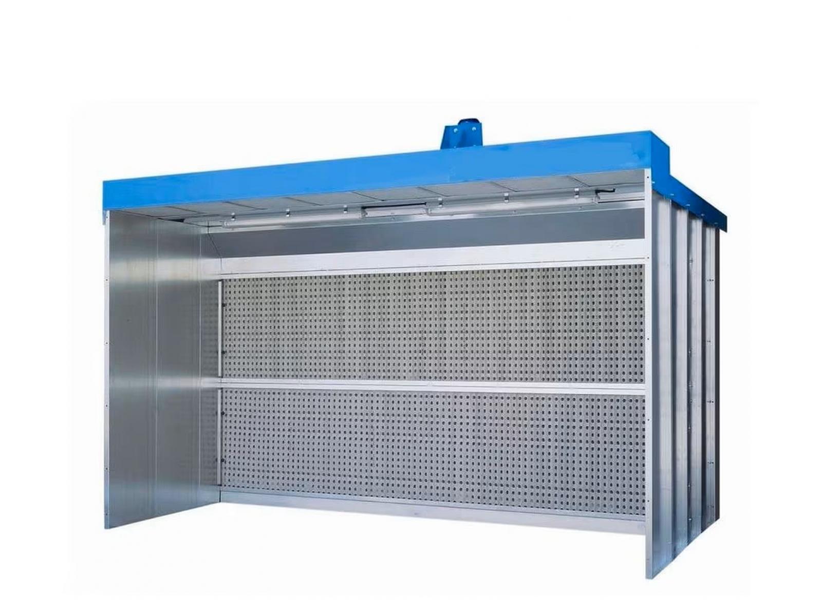 CABINA DI VERNICIATURA A SECCO CON DEPURATORE A CARBONI ATTIVI