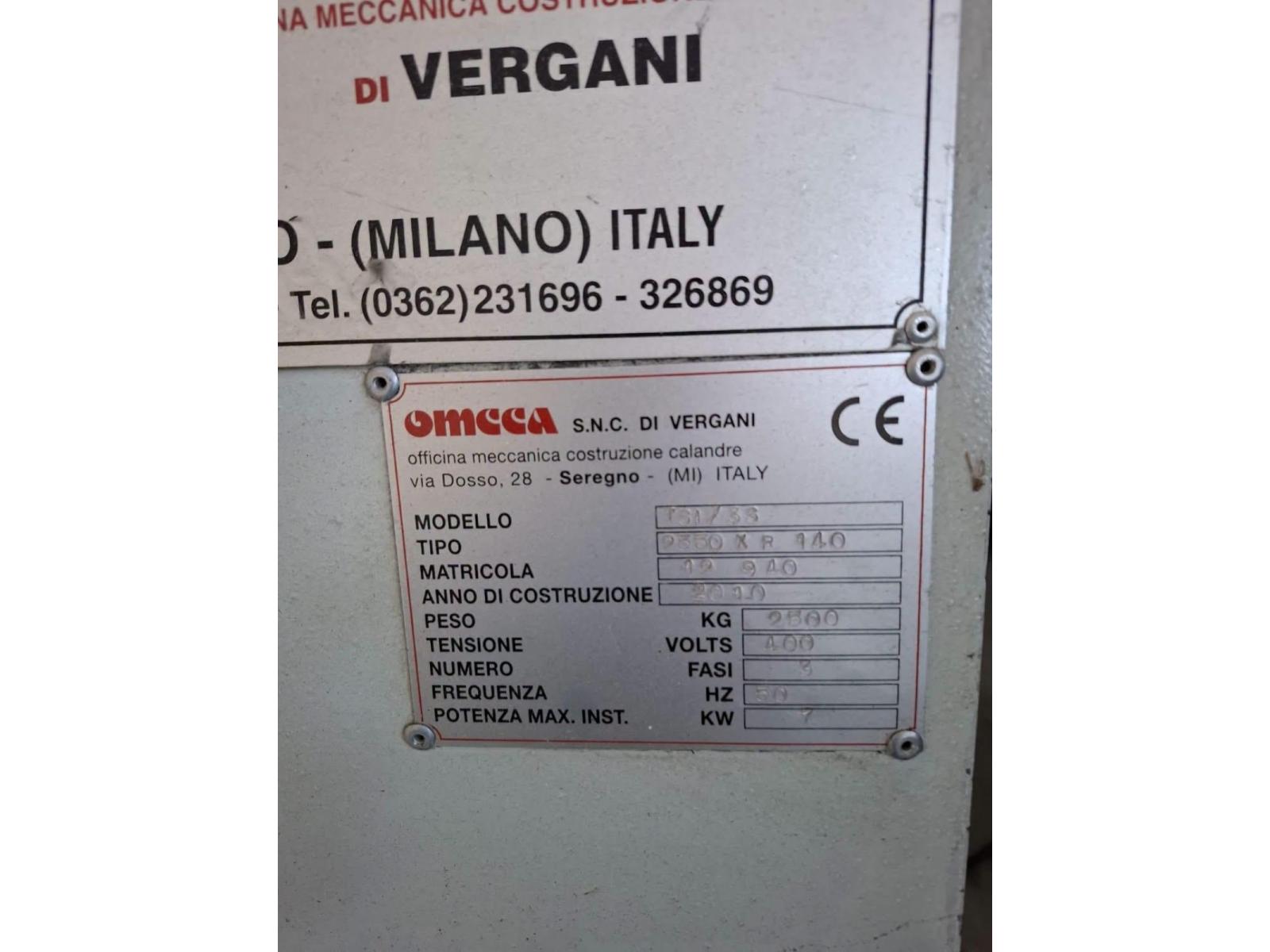 CALANDRA OMCCA 3 RULLI 2.5 MT