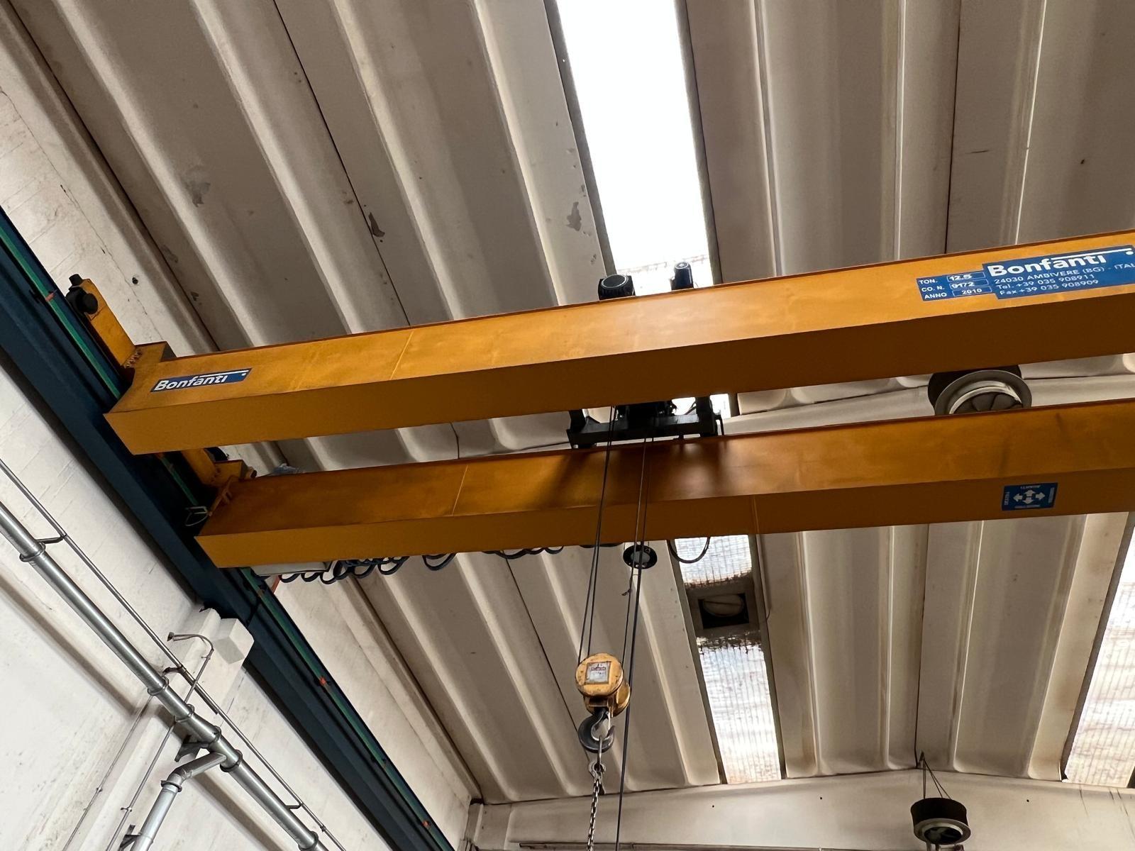 02 CARRIPONTE BITRAVE BONFANTI 12.5 TON SCARTAMENTO 16240 MM