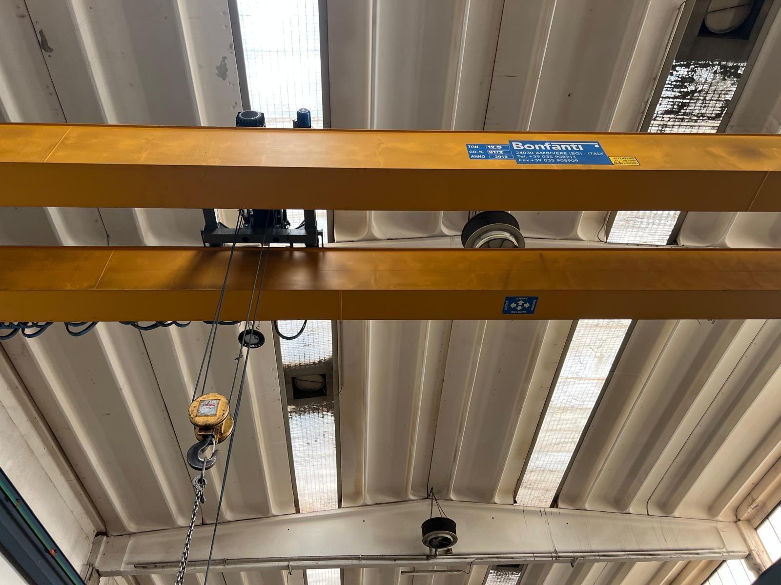 02 CARRIPONTE BITRAVE BONFANTI 12.5 TON SCARTAMENTO 16240 MM