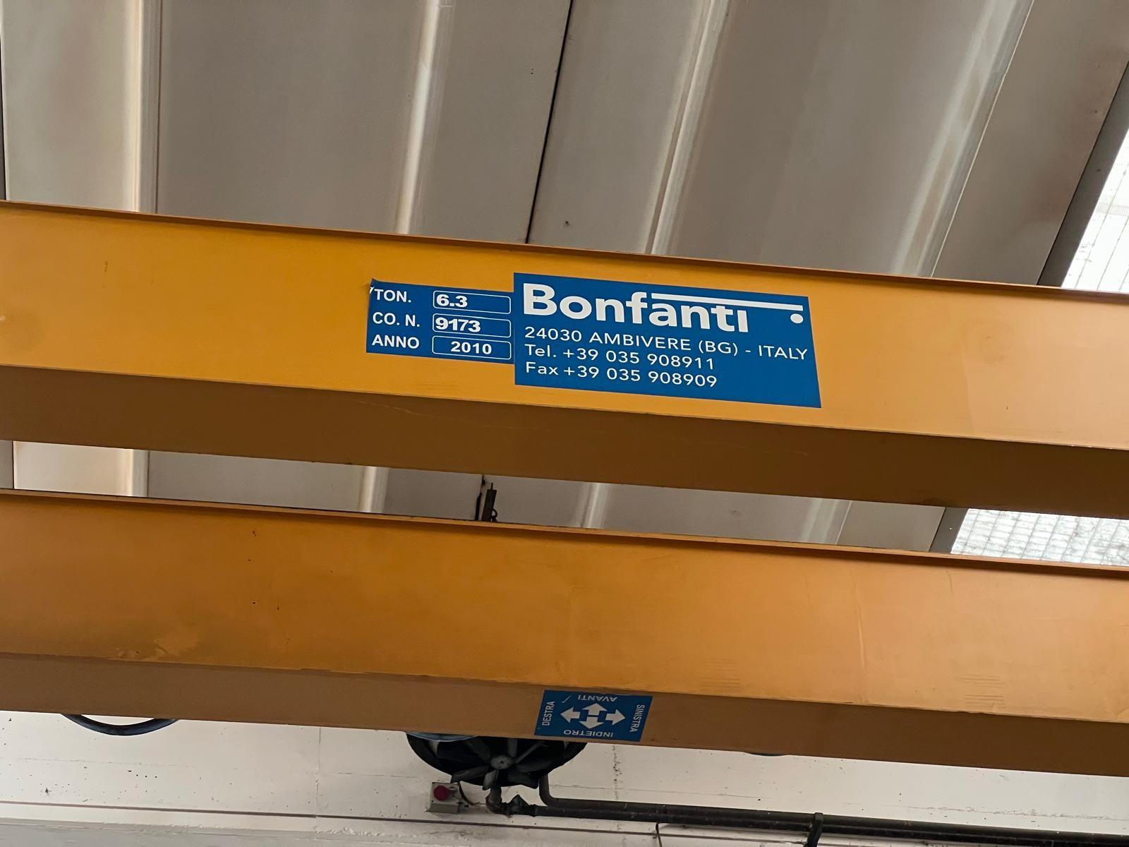 02 CARRIPONTE BITRAVE BONFANTI 6.3 TON  SCARTAMENTO 16240 MM