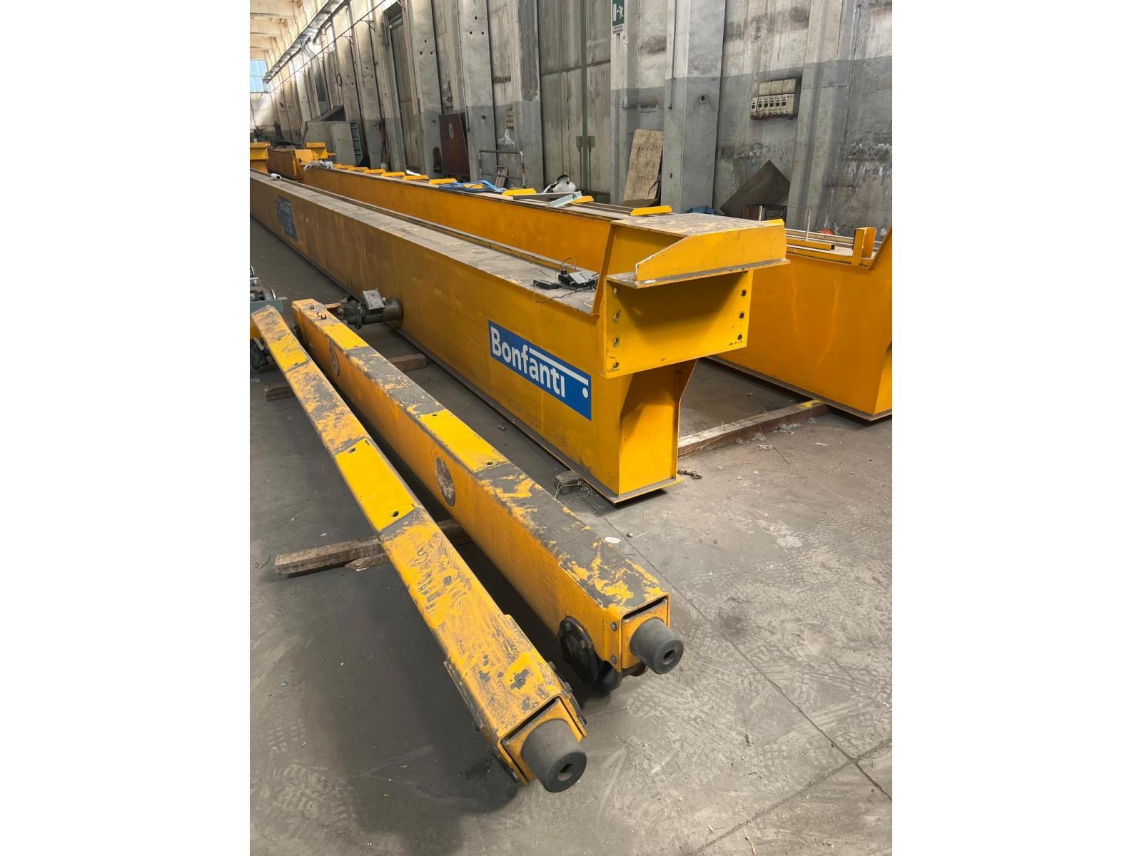 02 CARRIPONTE BITRAVE BONFANTI 6.3 TON  SCARTAMENTO 16240 MM