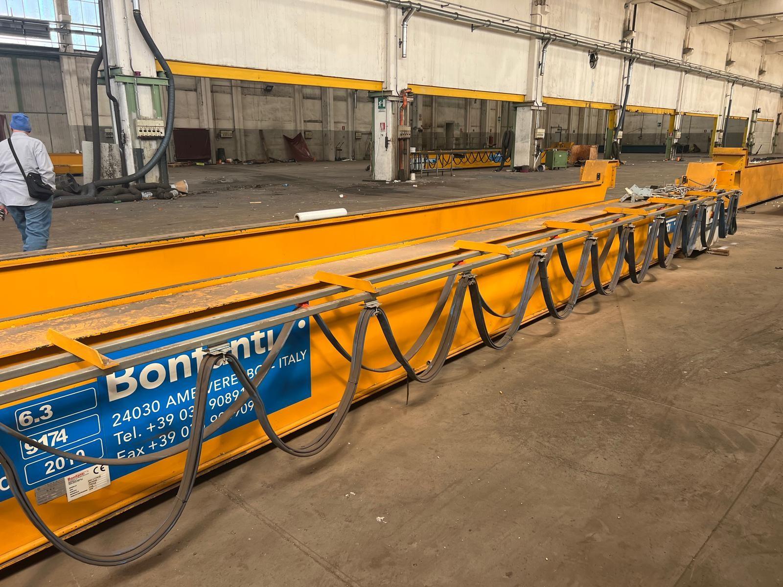 02 CARRIPONTE BITRAVE BONFANTI 6.3 TON  SCARTAMENTO 16240 MM