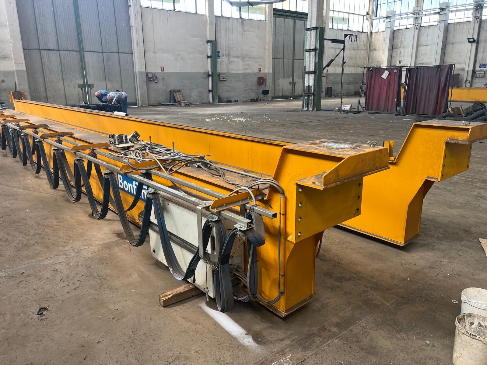 02 CARRIPONTE BITRAVE BONFANTI 6.3 TON  SCARTAMENTO 16240 MM