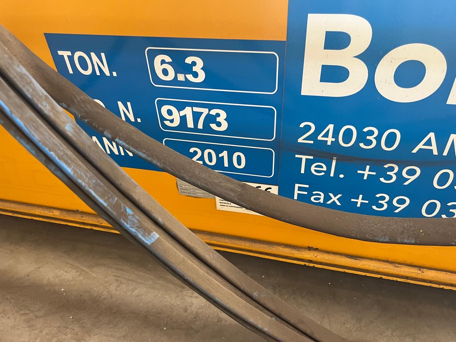 02 CARRIPONTE BITRAVE BONFANTI 6.3 TON  SCARTAMENTO 16240 MM