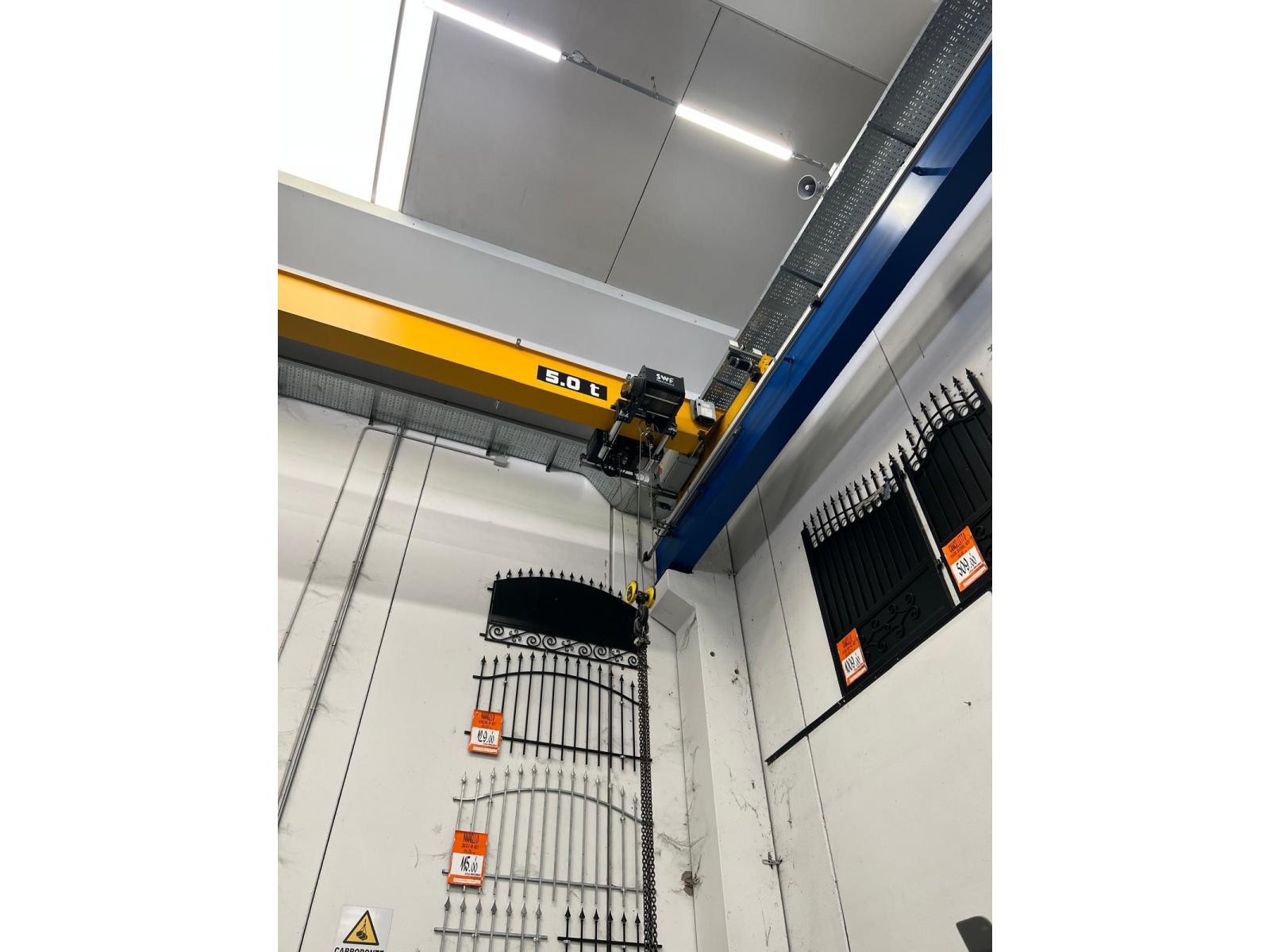 03 CARRIPONTE MONOTRAVE MEC GRU PORTATA 5 TIN SCARTAMENTO 13000 MM
