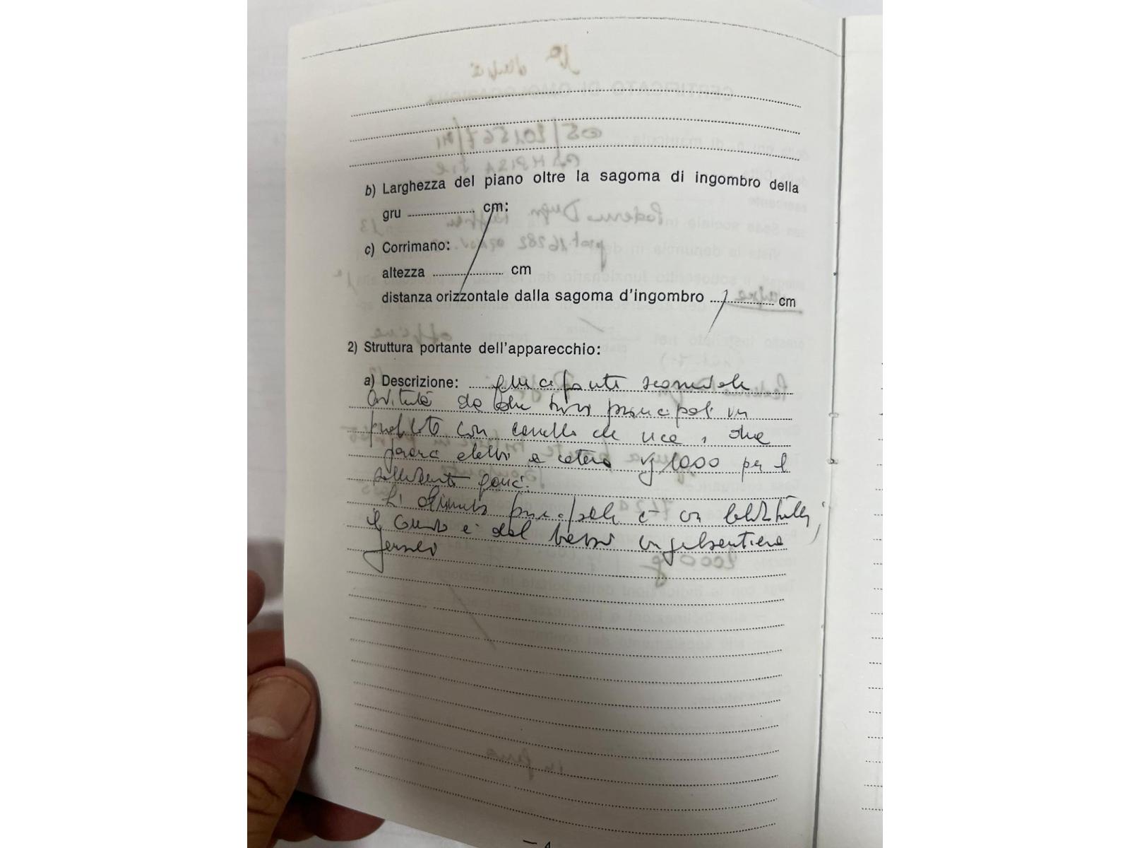 CARROPONTE BITRAVE BONFANTI TON 2 SCARTAMENTO 11890MM