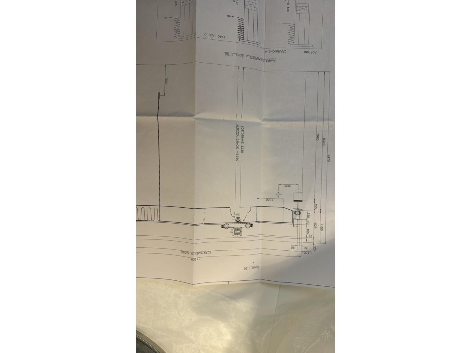 CARROPONTE BITRAVE COMAS 5 TON SCARTAMENTO 14 METRI