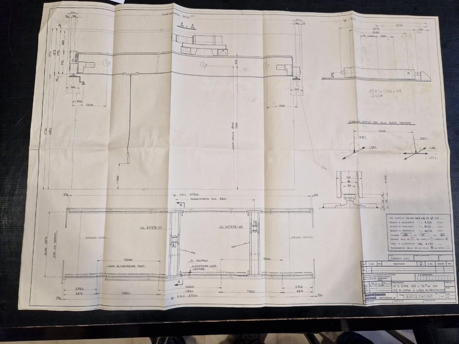 CARROPONTE BITRAVE DEMAG 25 TON ANNO 1997