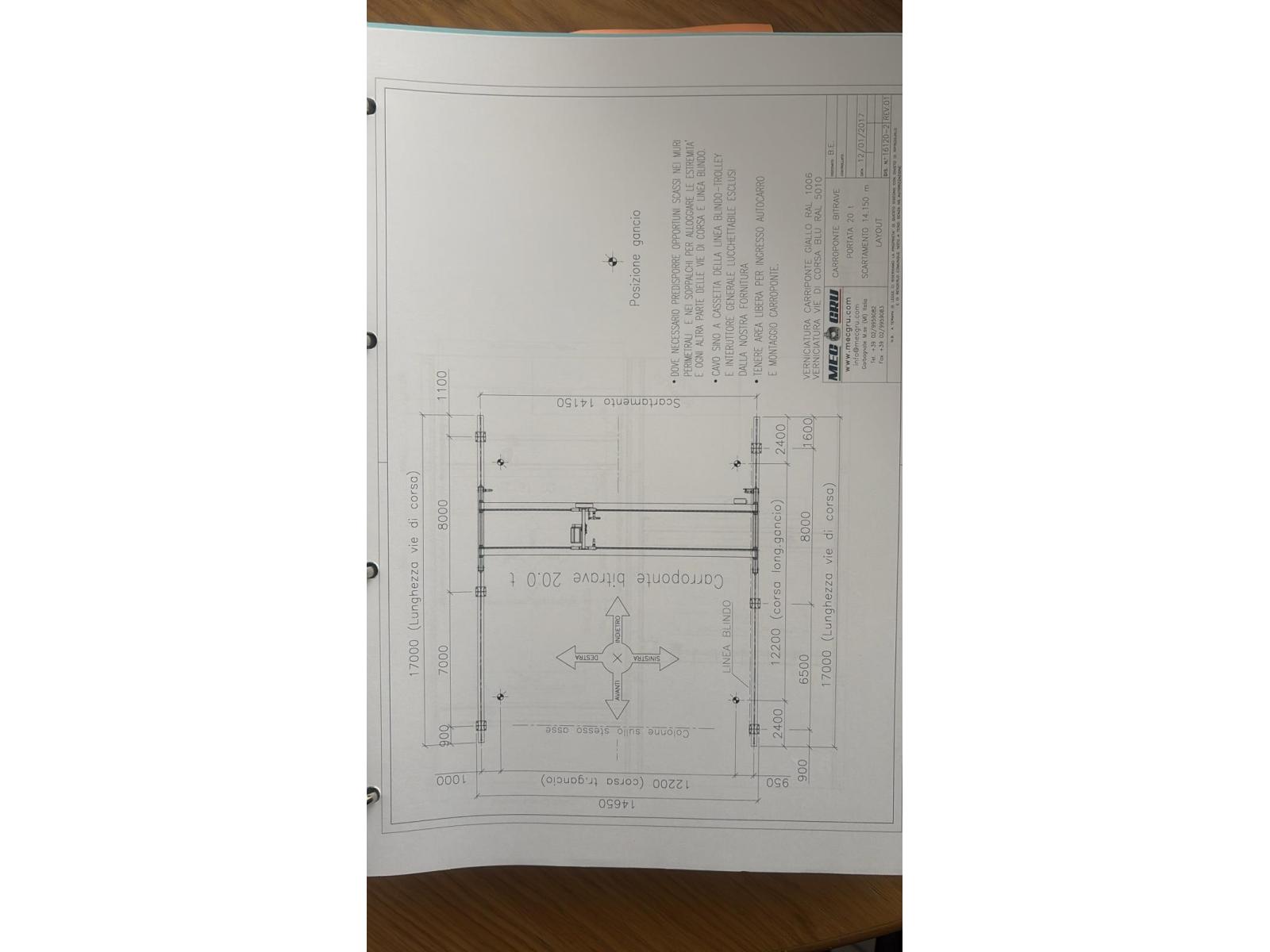 CARROPONTE BITRAVE MEC GRU 20 TON