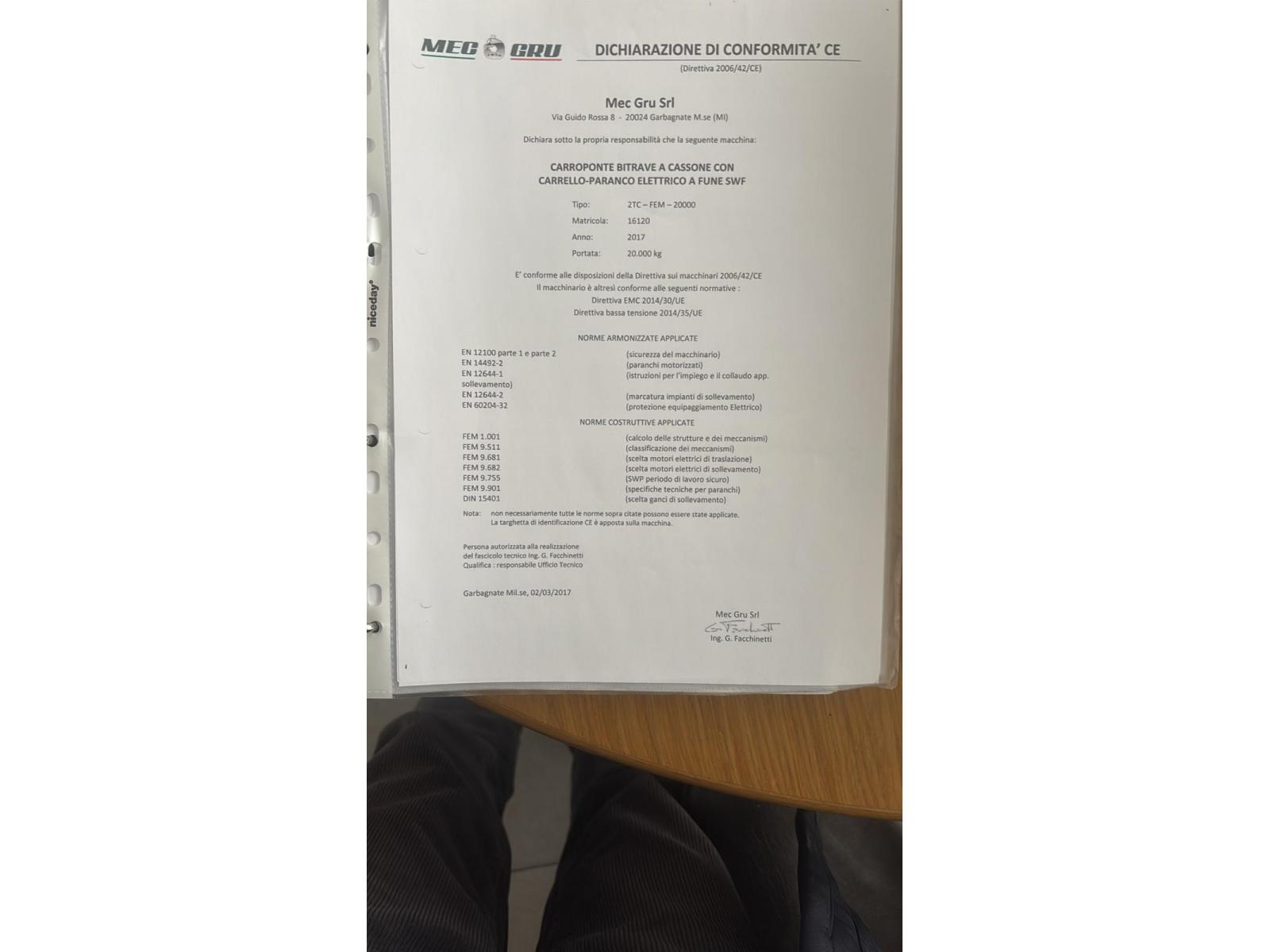 CARROPONTE BITRAVE MEC GRU 20 TON