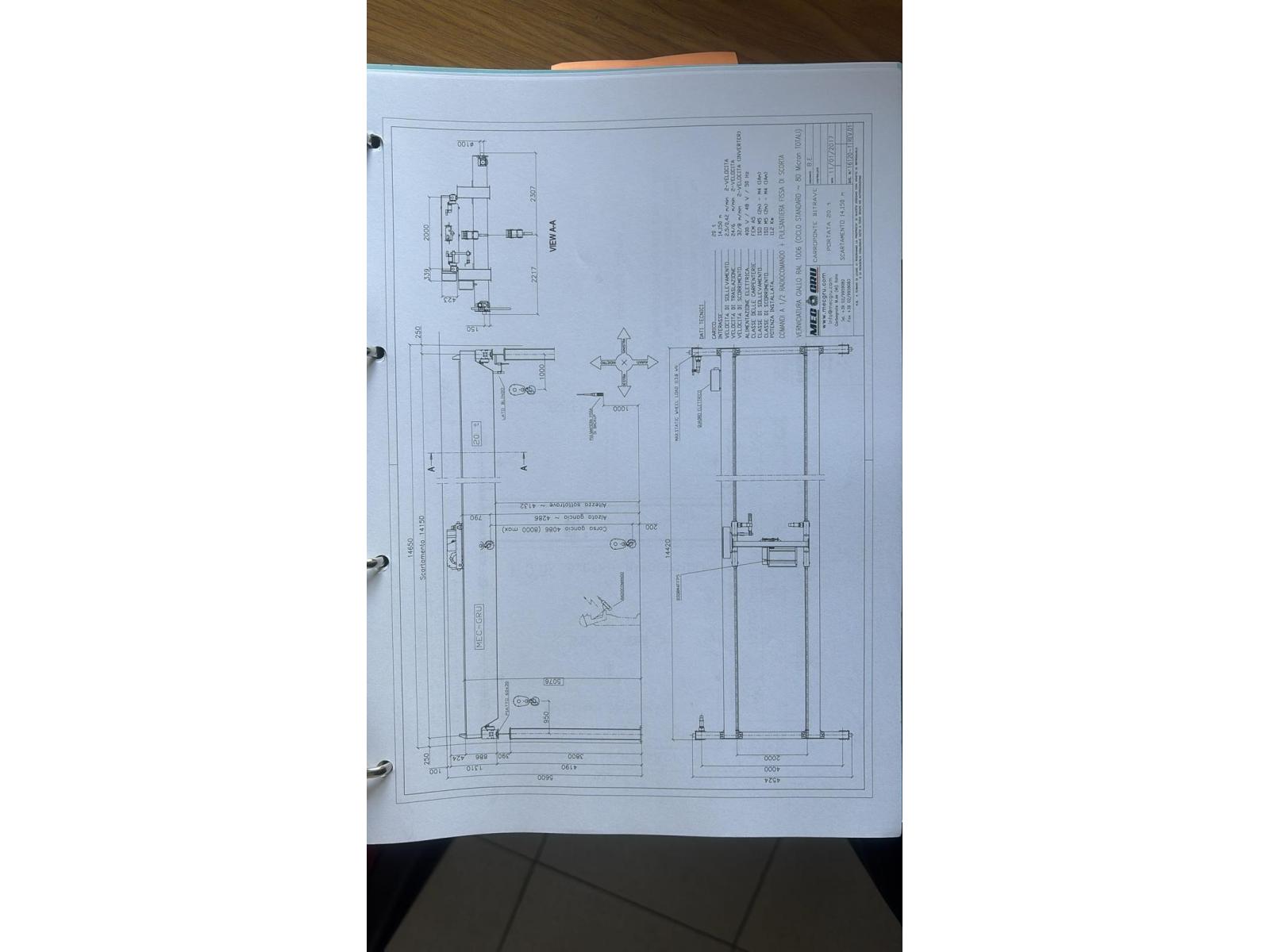 CARROPONTE BITRAVE MEC GRU 20 TON