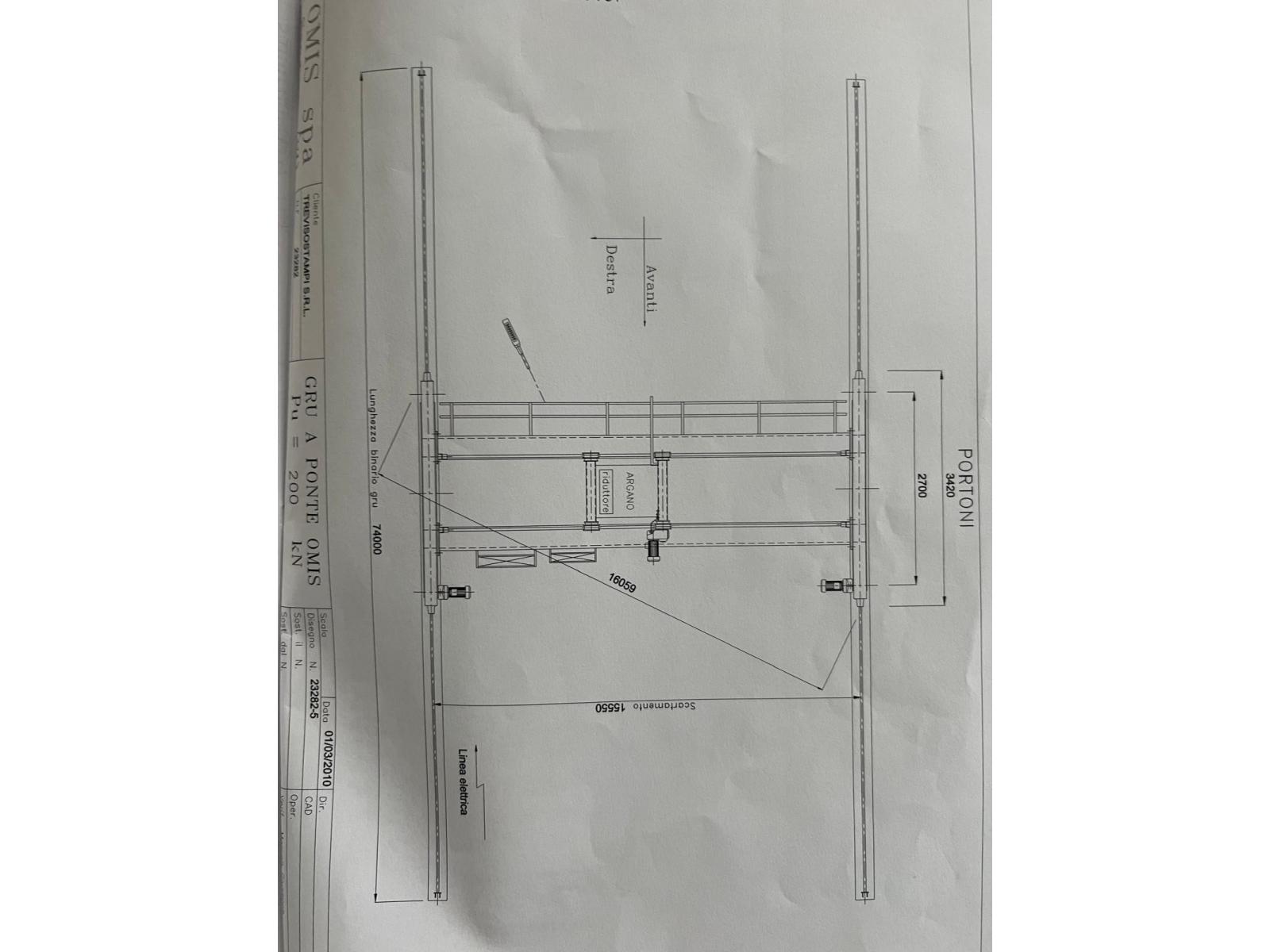CARROPONTE BITRAVE OMIS GSM 20 TON SCARTAMENTO 15.15