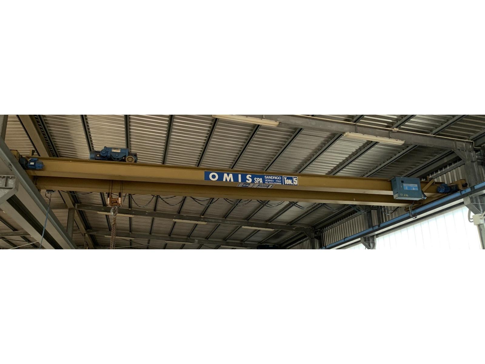 CARROPONTE BITRAVE OMIS DA 5 TON SCARTAMENTO 10470 MM ANNO 1997