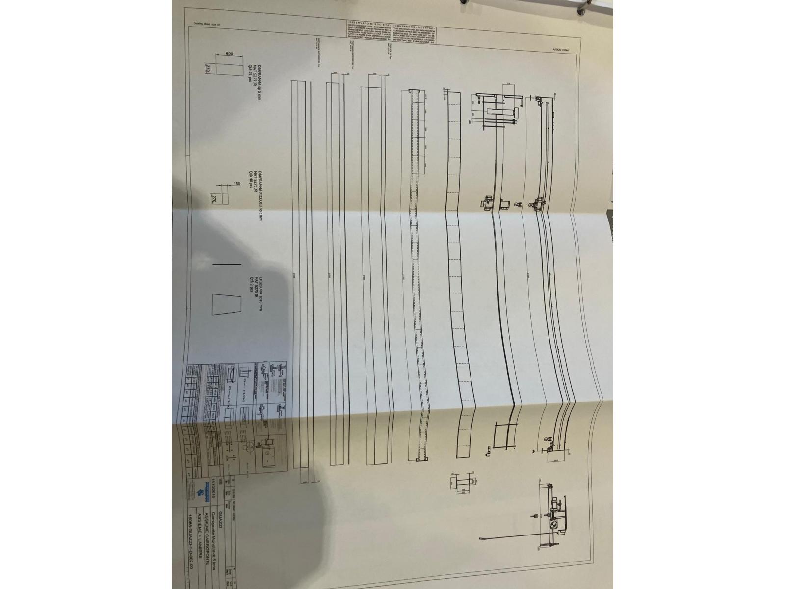 CARROPONTE EMMEGIESSE 5 TON SCARTAMENTO 18.650 mm