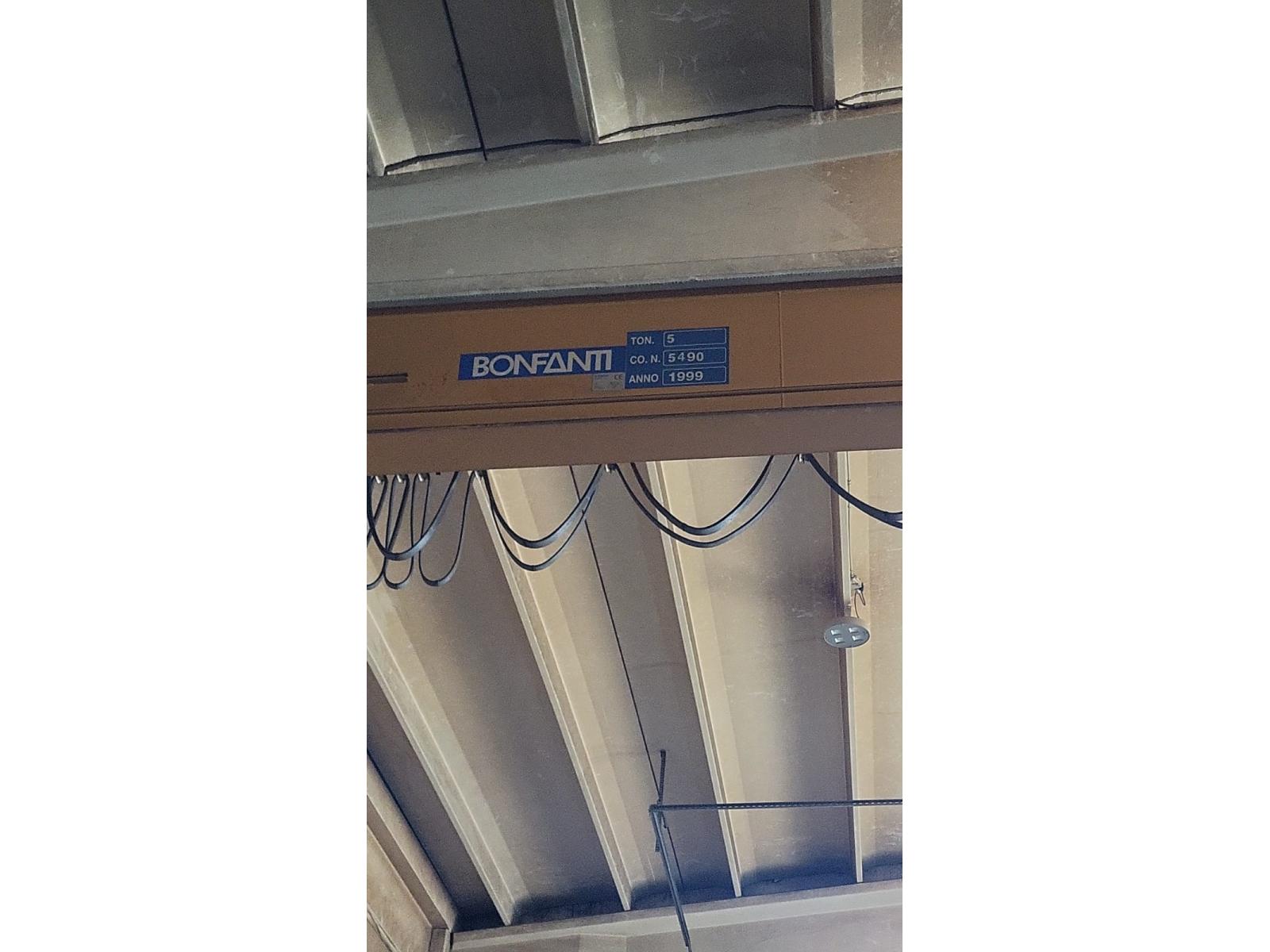 CARROPONTE MONOTRAVE BONFANTI 5 TON SCARTAMENTO 18690 MM ANNO 1999