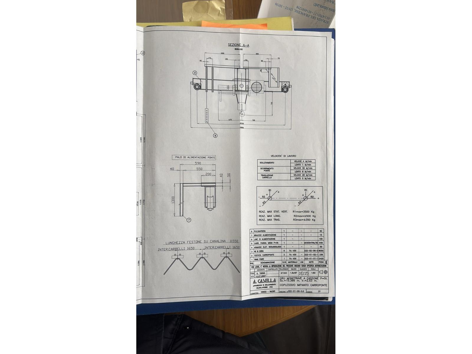 CARROPONTE MONOTRAVE CASELLA 5 TON