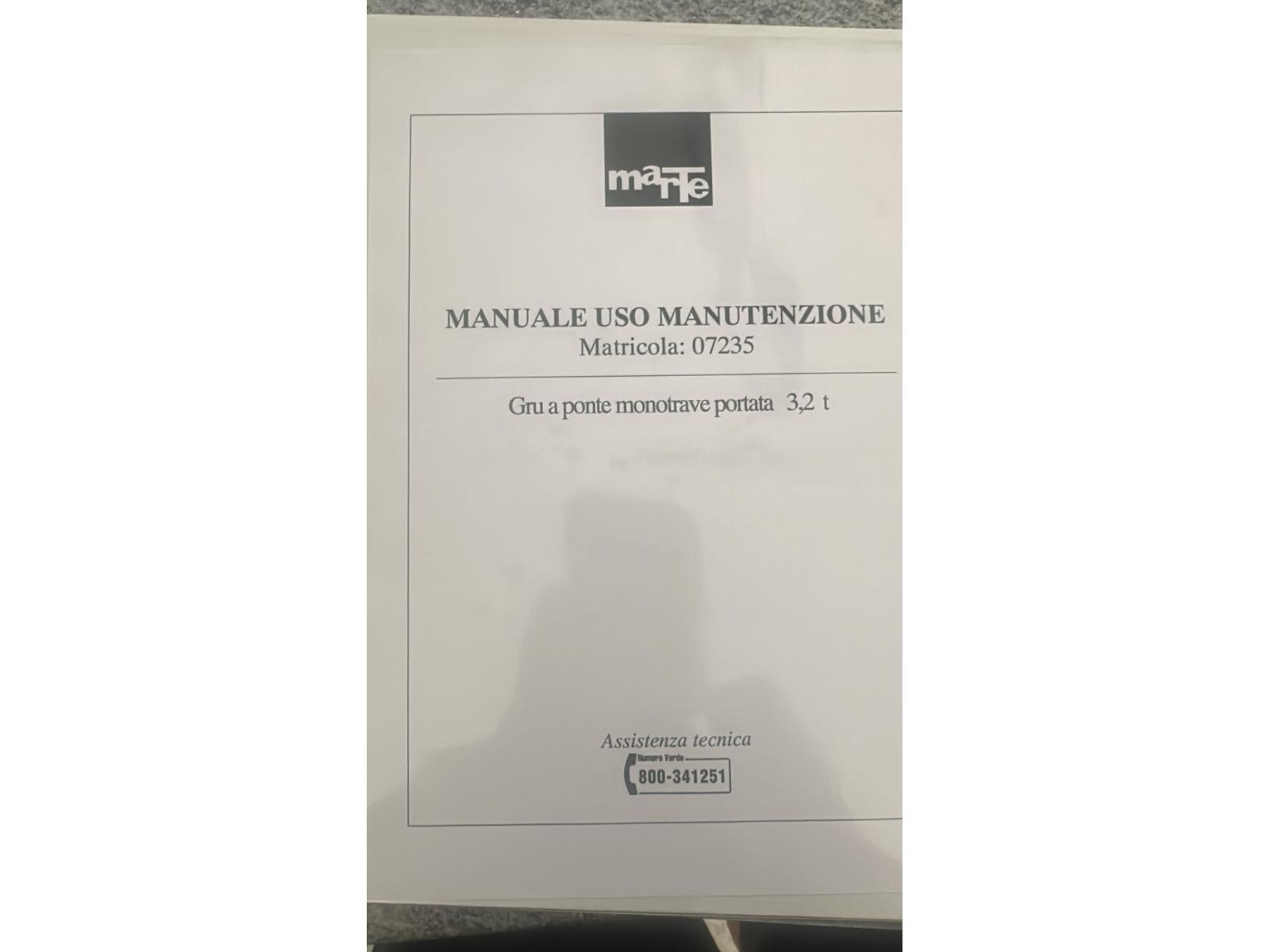 CARROPONTE MONOTRAVE MARTE 3.2 TON SCARTAMENTO ANNO 2007