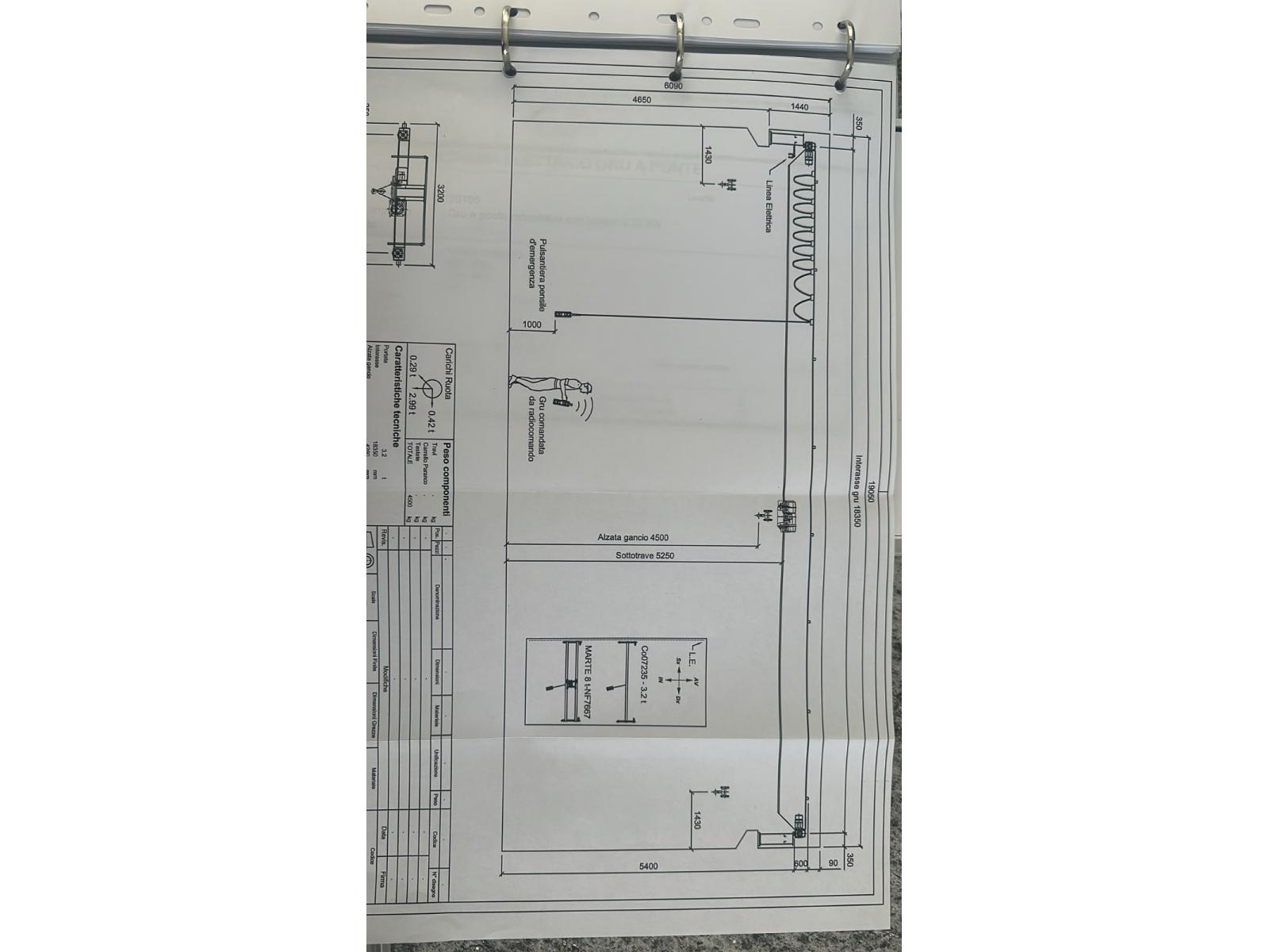 CARROPONTE MONOTRAVE MARTE 3.2 TON SCARTAMENTO ANNO 2007