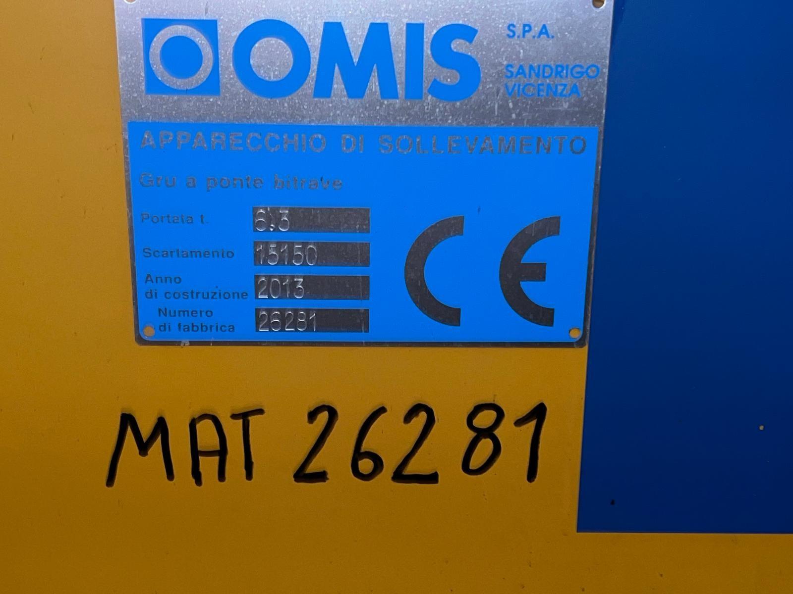 Carroponte omis bitrave 6.3 ton x 15150mm