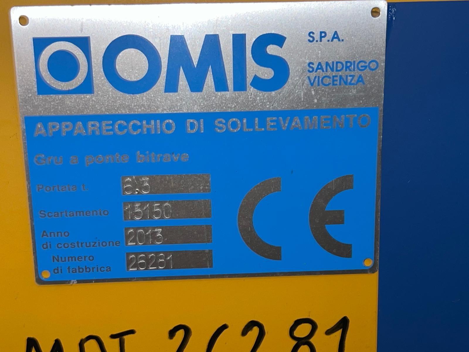Carroponte omis bitrave 6.3 ton x 15150mm
