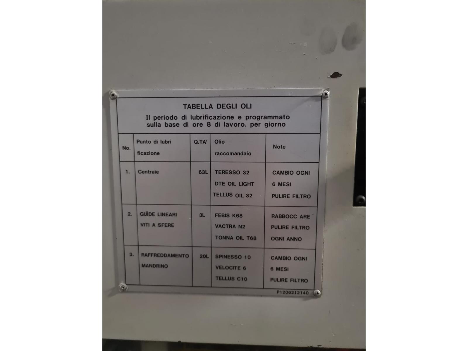 CENTRO DI LAVORO QUASER MK – 60 S CNC