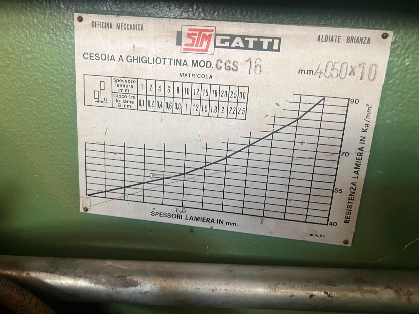 CESOIA A GHIGLIOTTINA 4050 X 10  STM MECCANICA