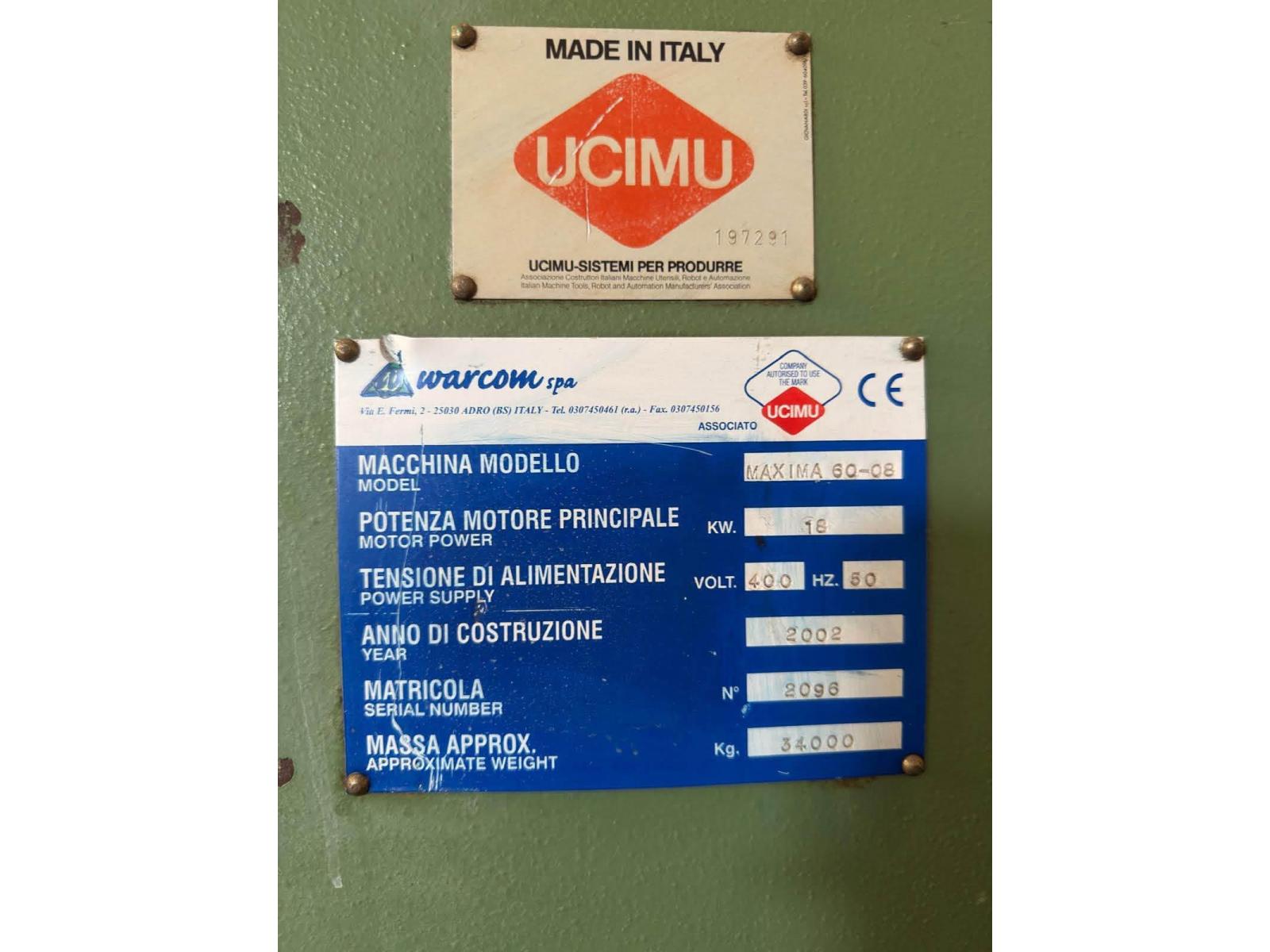 CESOIA IDRAULICA WARCOM MAXIMA 60-08