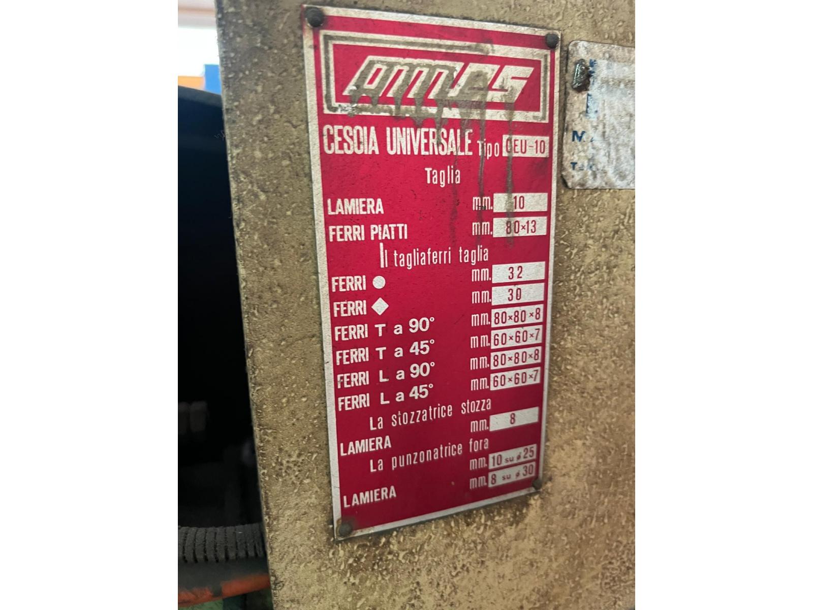CESOIA PUNZONATRICE UNIVERSALE OMES CEU 10