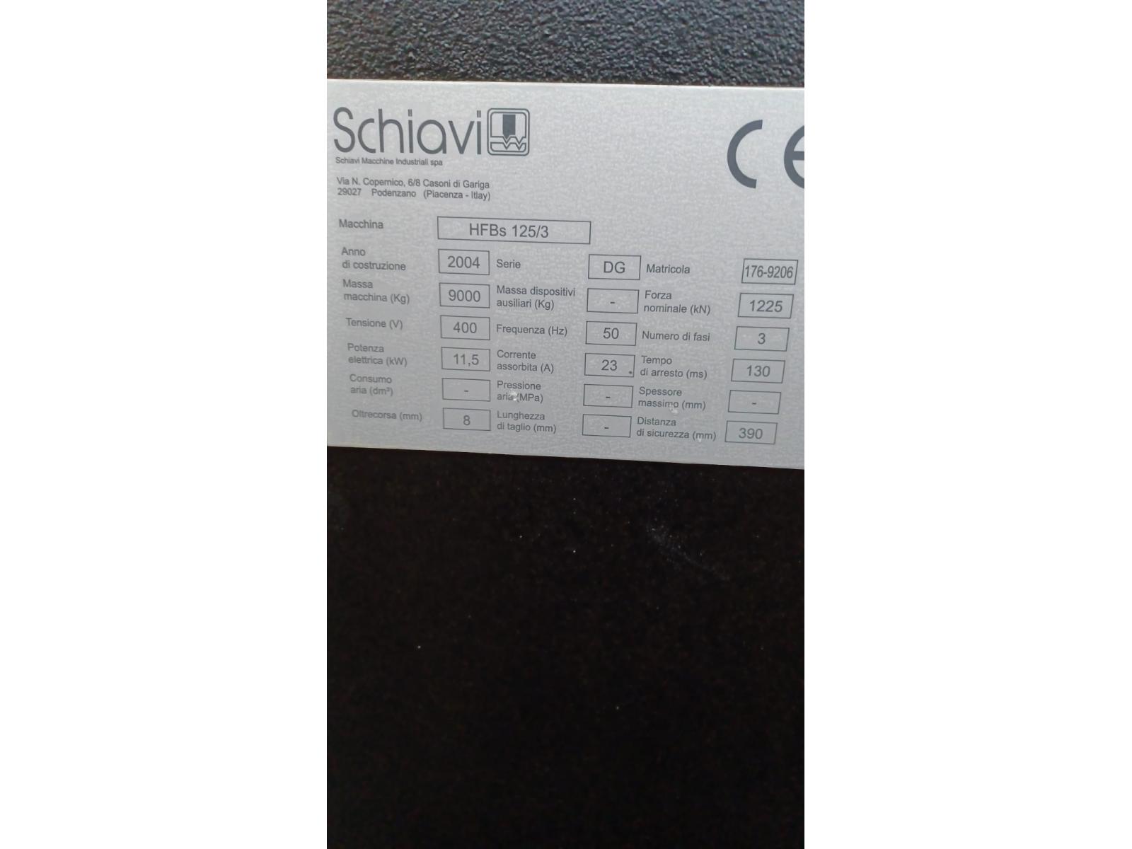Cesoia Schiavi  Modello HFBS 125/3  Matricola176/9206