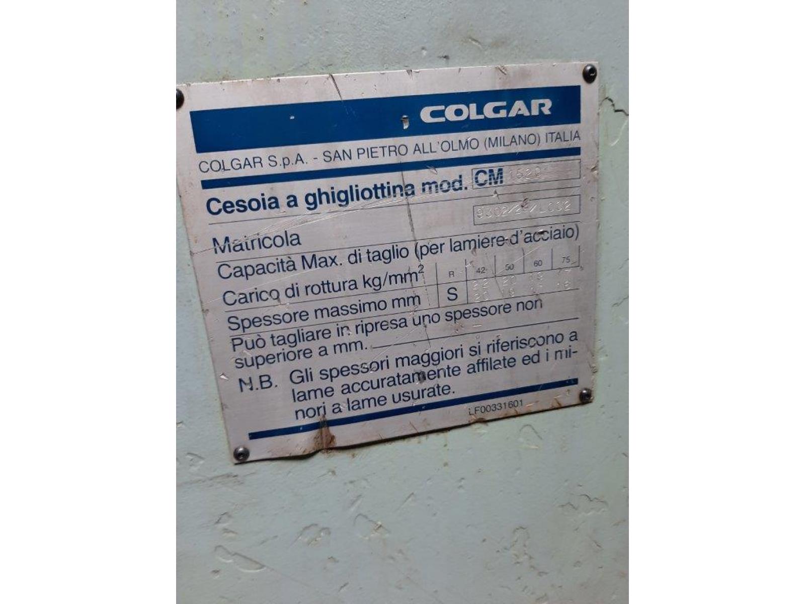colgar cs Gilotyna nożyce mechaniczne 1520   1500 x  20/22mm