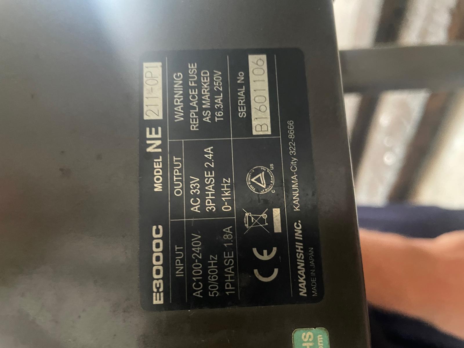 ELETTROMANDRINO NAKANISHI DA 0 A 50.000 GIRI CON ATTACCO HSK 63 E ATTACCO ISO 50 INCLUSI NAKANISHI