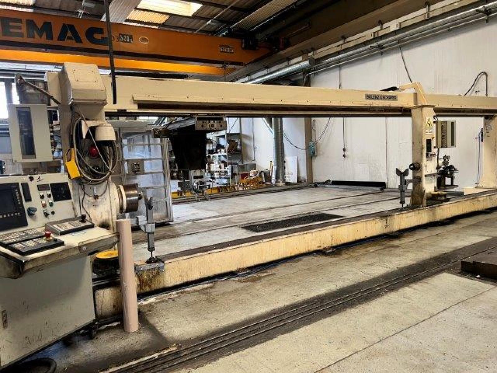 FILAMENT WINDING BOHEL2 SHAFER MACHINENBAU EHA    Anno 2006  Lunghezza avvolgibile mm 7800  Diametro avvolgibile mm 1400