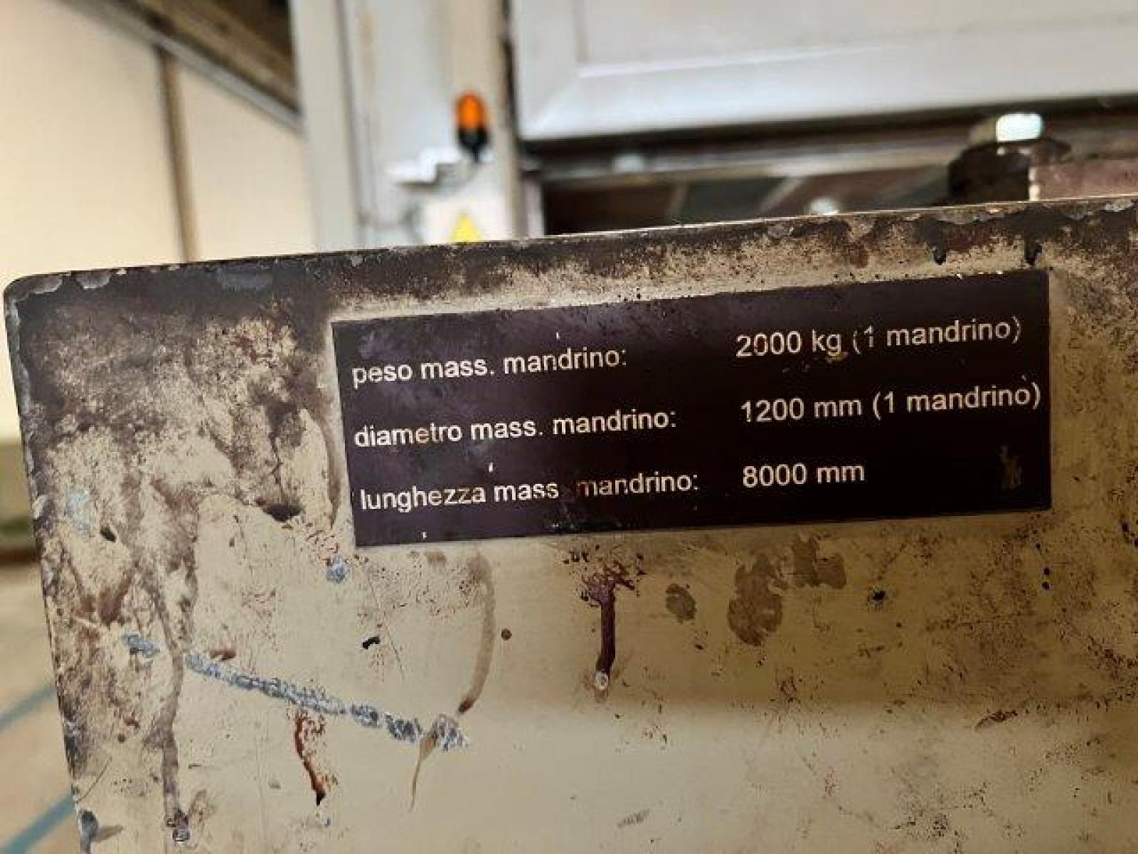 FILAMENT WINDING BOHEL2 SHAFER MACHINENBAU EHA    Anno 2006  Lunghezza avvolgibile mm 7800  Diametro avvolgibile mm 1400