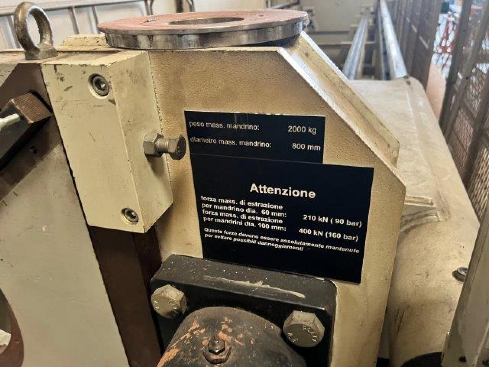 FILAMENT WINDING BOHEL2 SHAFER MACHINENBAU EHA    Anno 2006  Lunghezza avvolgibile mm 7800  Diametro avvolgibile mm 1400