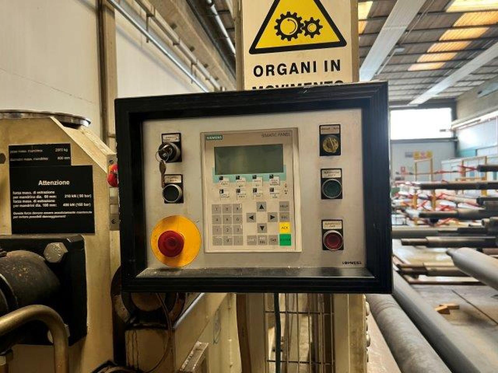 FILAMENT WINDING BOHEL2 SHAFER MACHINENBAU EHA    Anno 2006  Lunghezza avvolgibile mm 7800  Diametro avvolgibile mm 1400