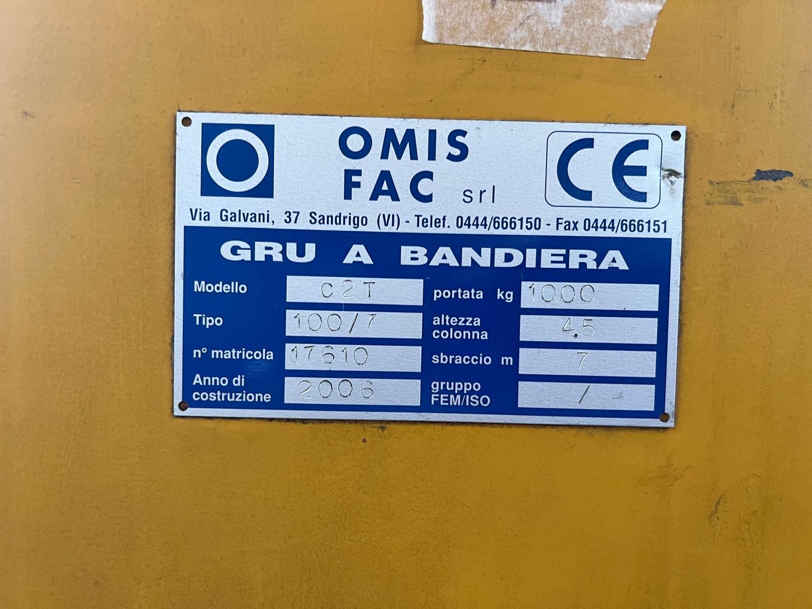 Gru a colonna omis 1000 kg