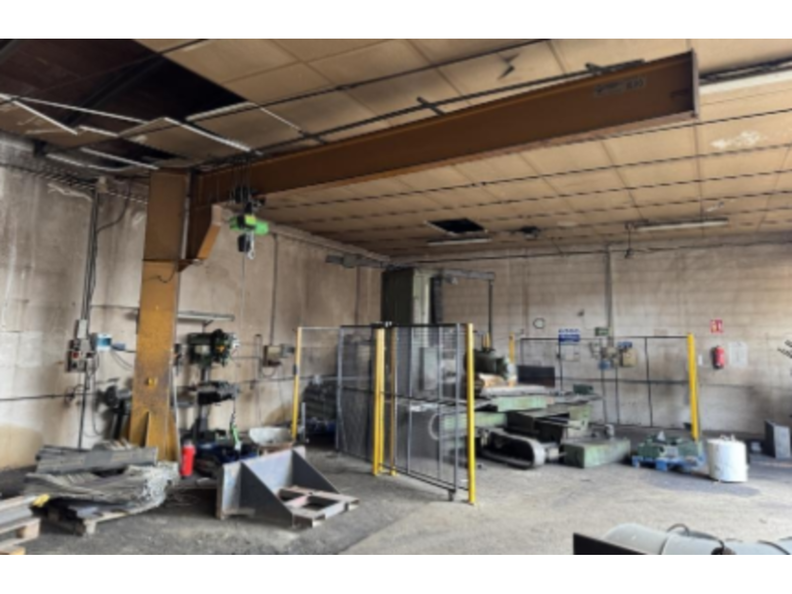 GRU A COLONNA -PURICELLI- TRAVE TIRANTATA- P.TA 1500KG - H 4M -L.6M
