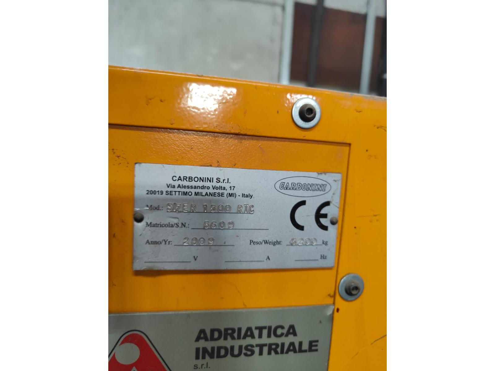 Linea di taglio automatica Carbonini Modello sizer 1500