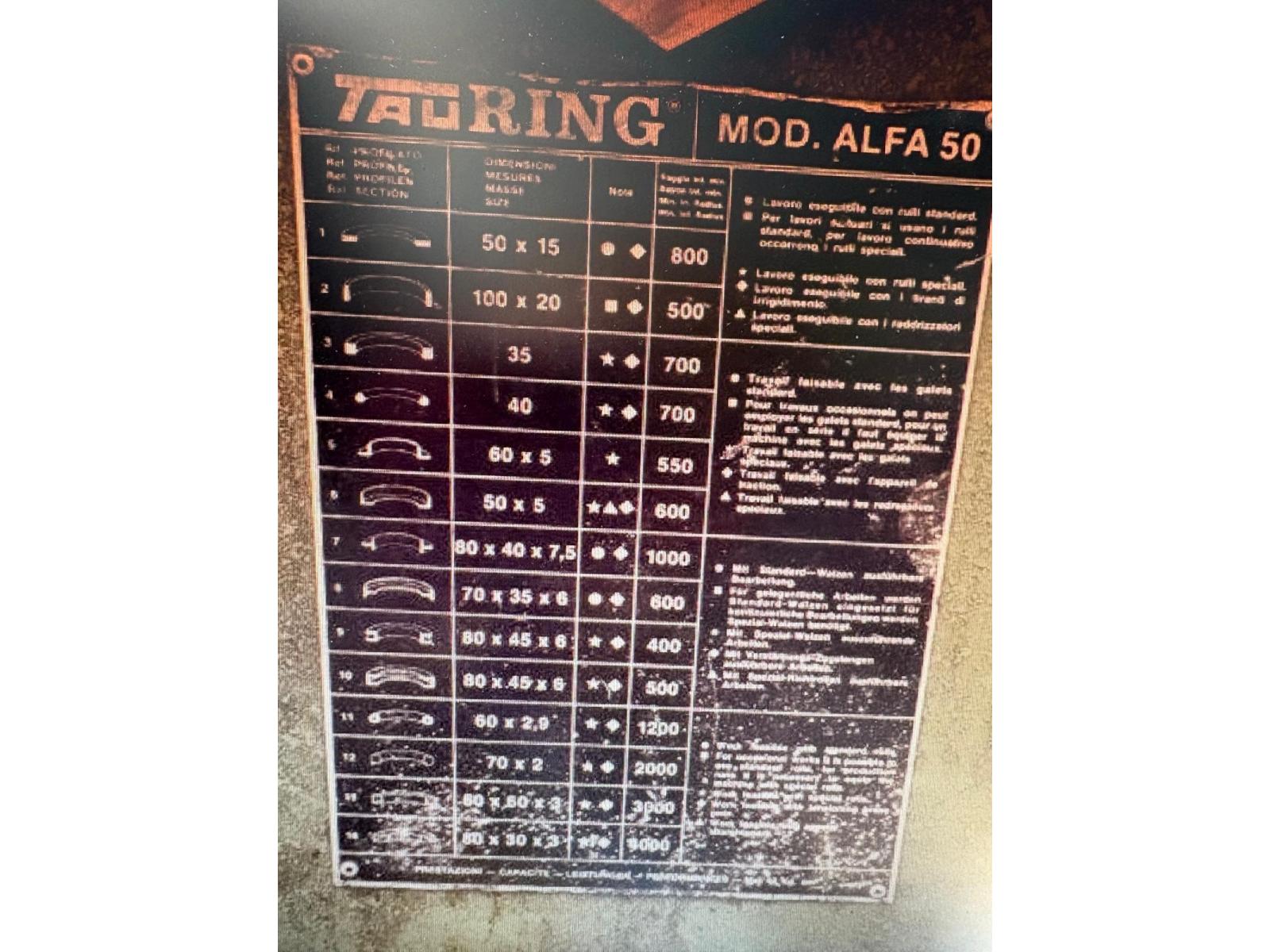 PIEGAPROFILATI TAURING  MOD.ALFA 50