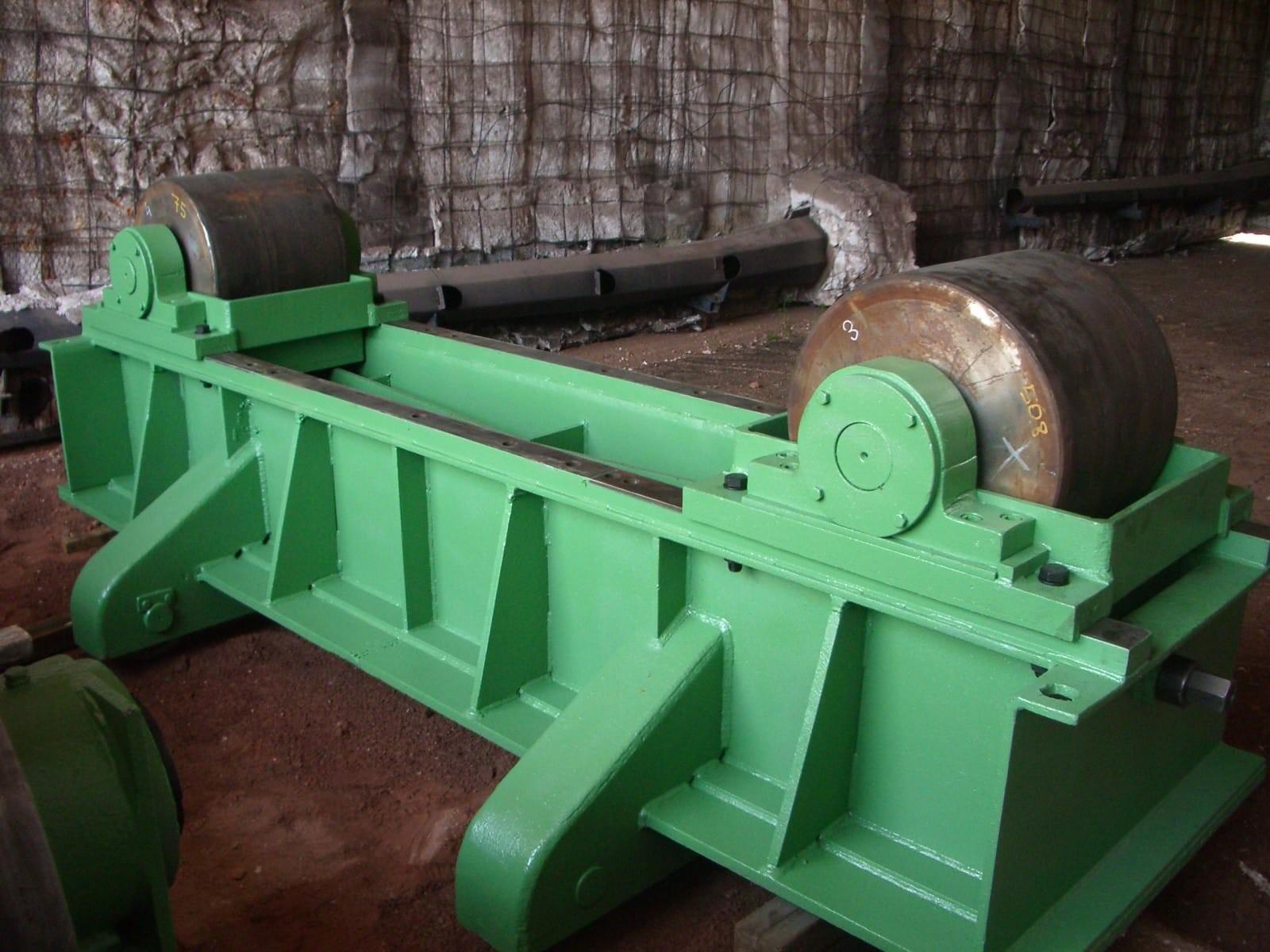 Posizionatore a rulli folle e motorizzato 200 ton