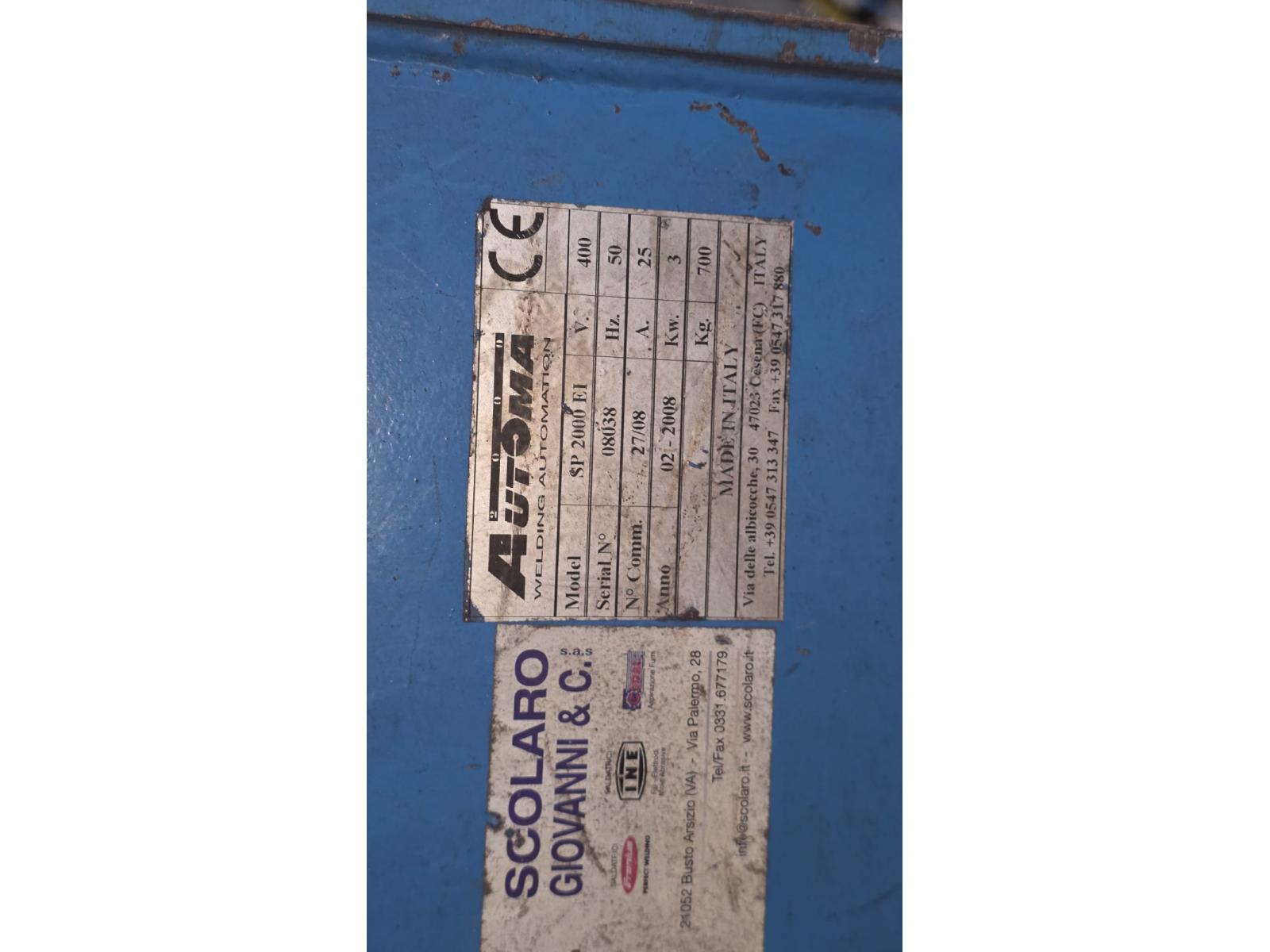 POSIZIONATORE A TAVOLA AUTOMA 2000 KG