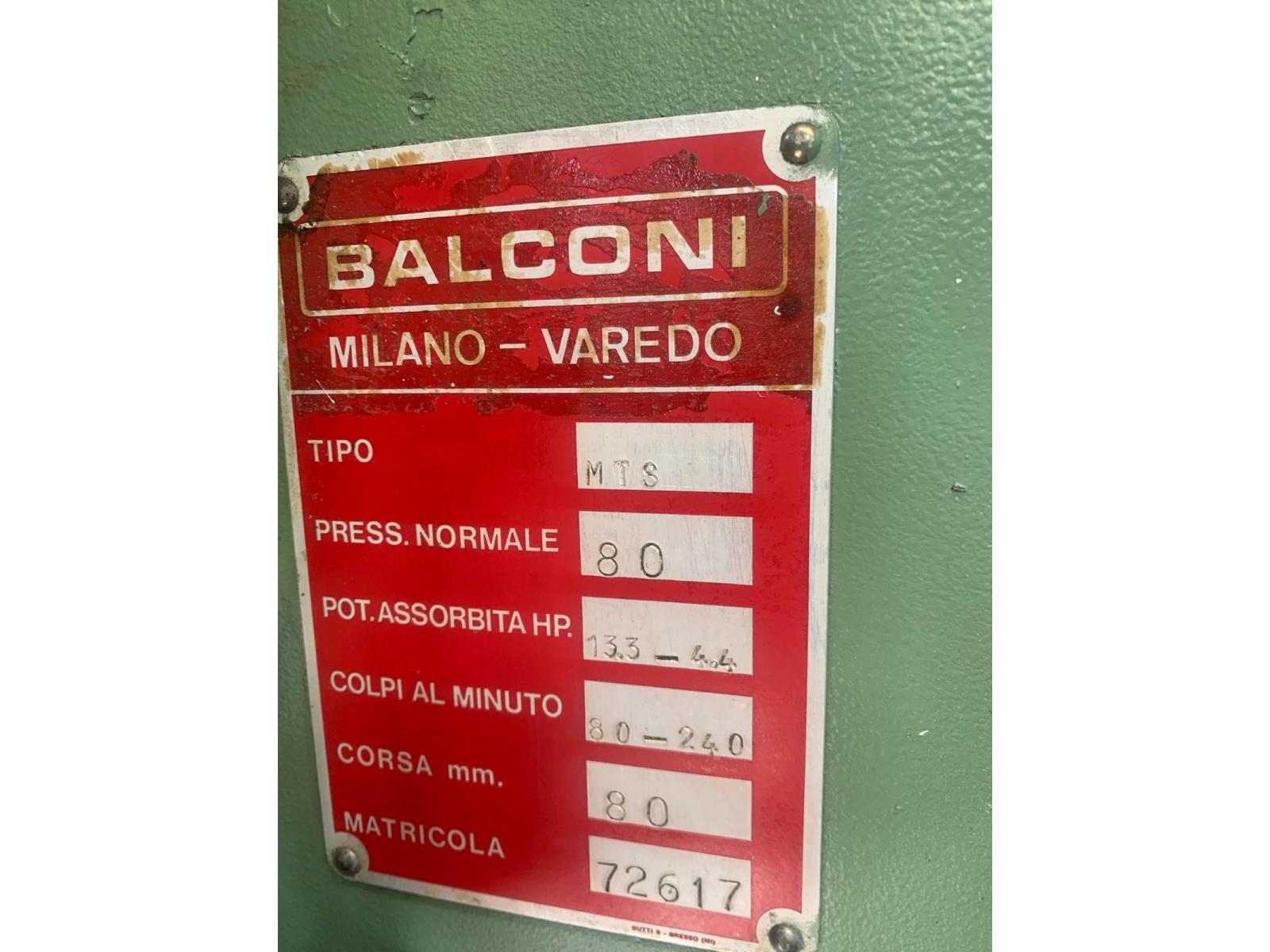 PRESSA MECCANICA BALCONI 80 TON