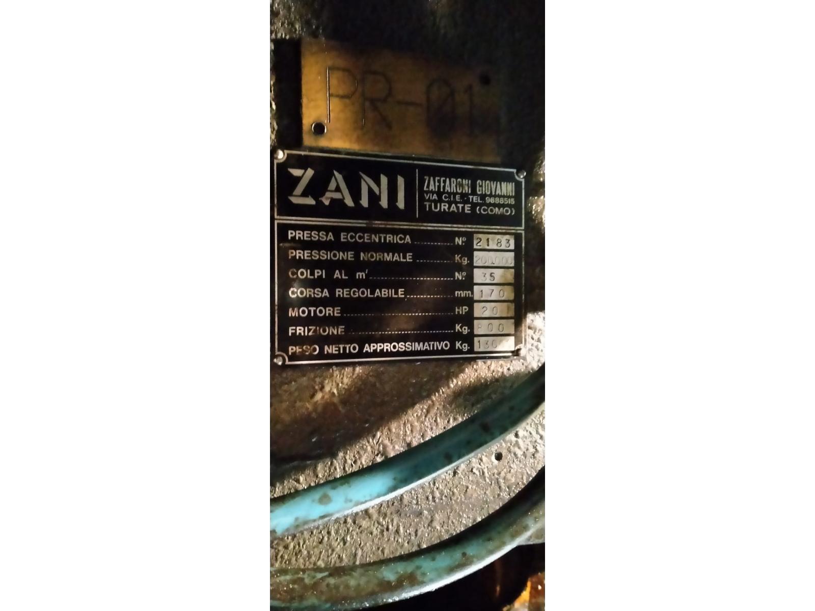 Pressa meccanica ZANI 200 TN