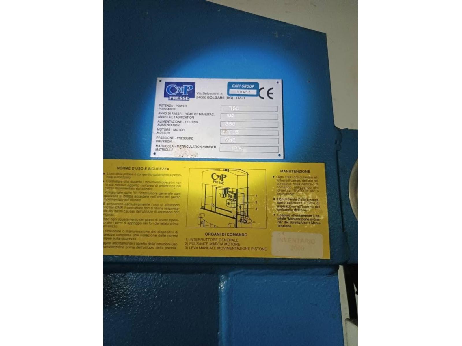 PRESSA PER OFFICINA CMP