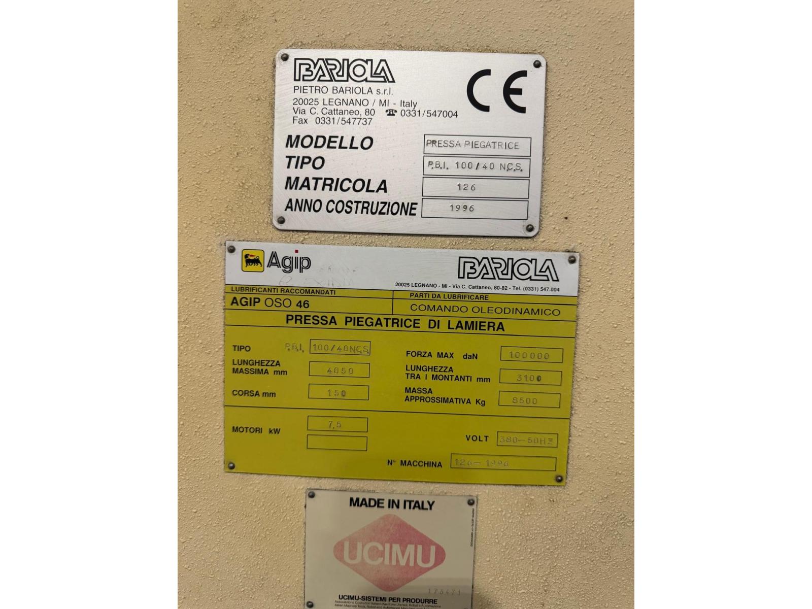 PRESSA PIEGATRICE BARIOLA