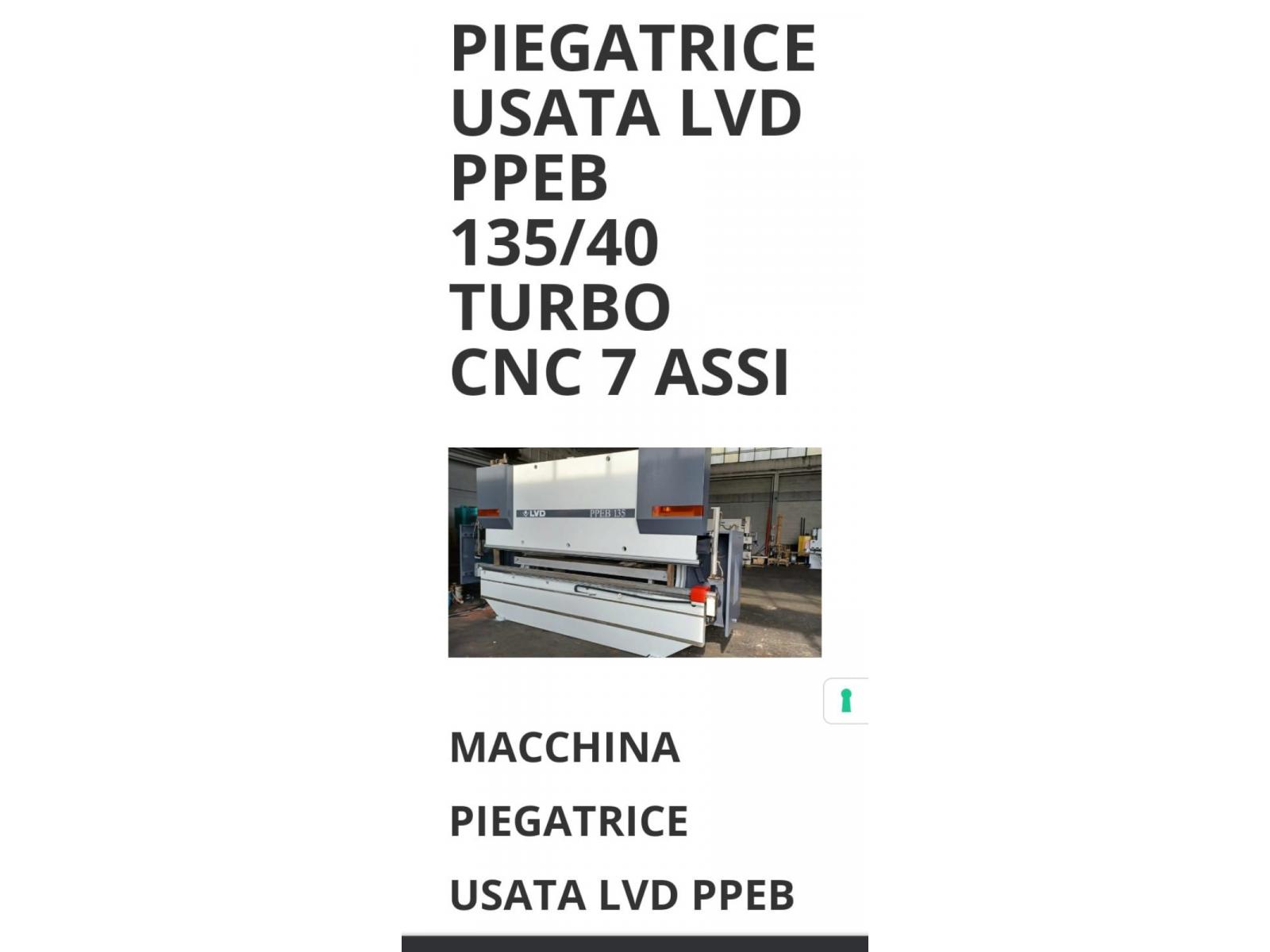 Pressa piegatrice LVD PPEB 135/4000 TURBO CNC 7 ASSI