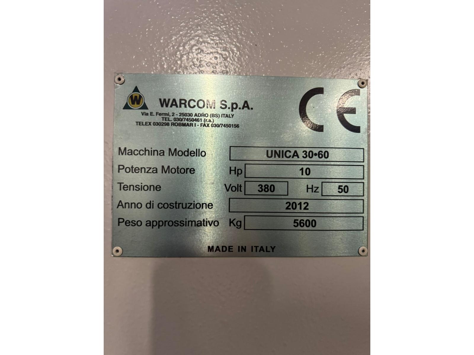 PRESSA PIEGATRICE WARCOM 3000x60 TON CNC 4 ASSI